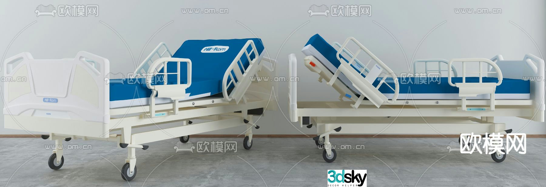 Medical equipment medical bed 3d model