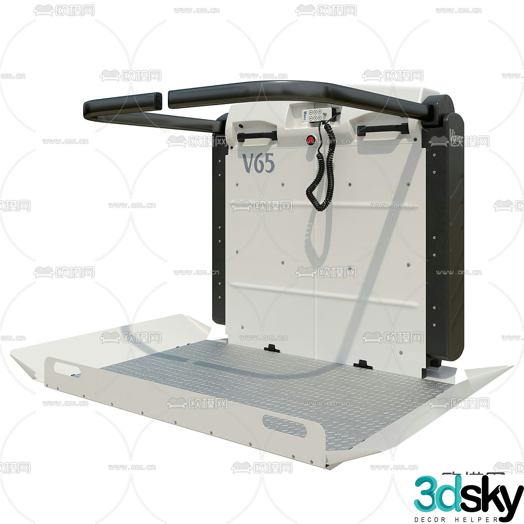 Disabled elevator elevator car 3d model