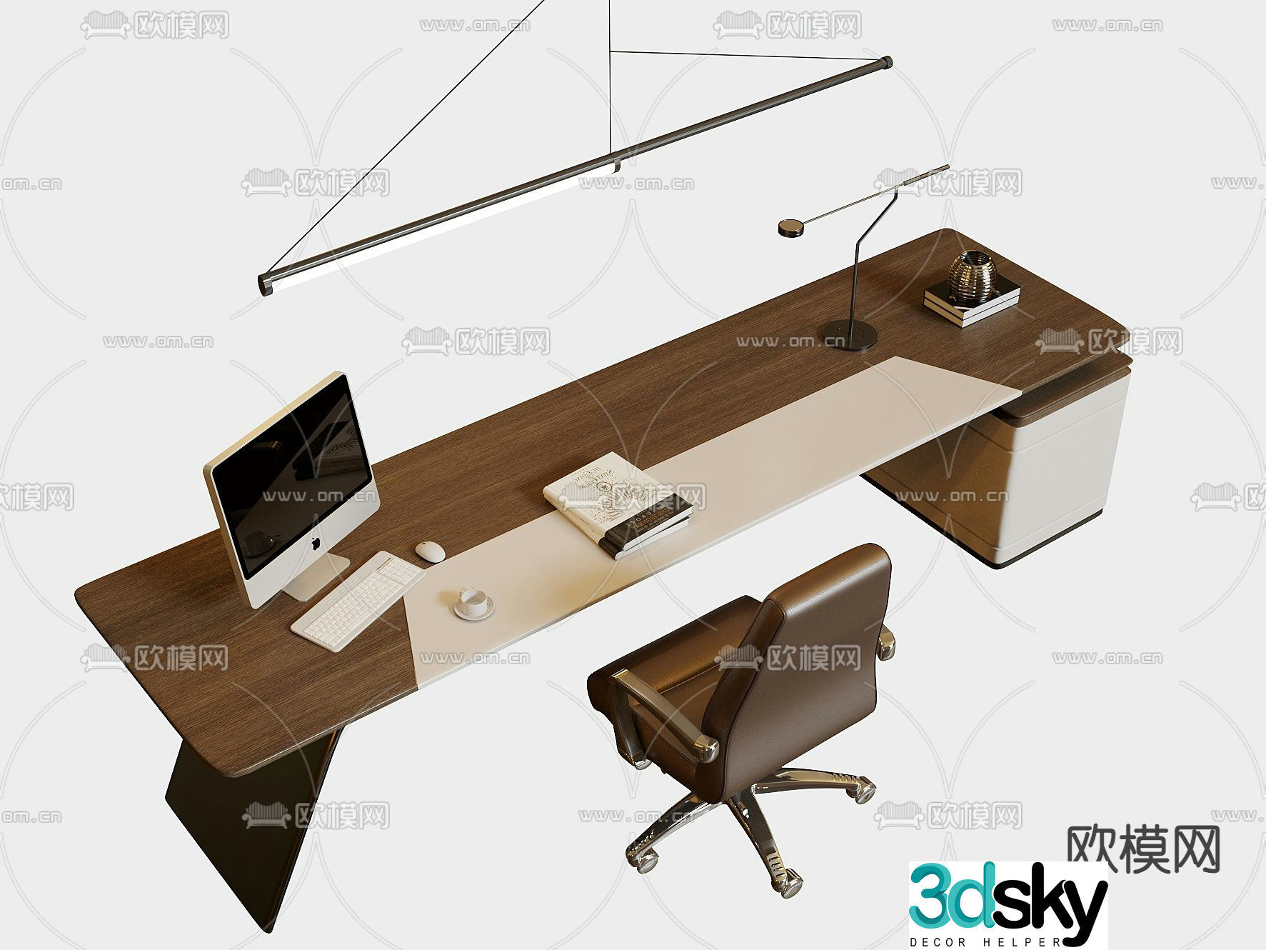 Executive desk executive desk boss desk 3D model