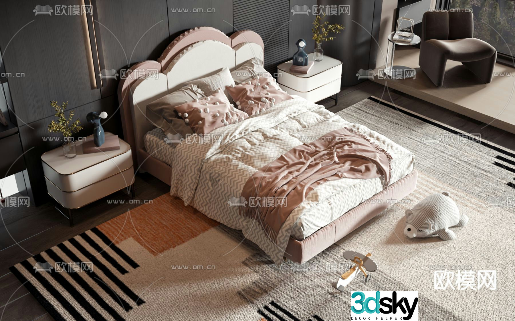 Children’s bed 3d model