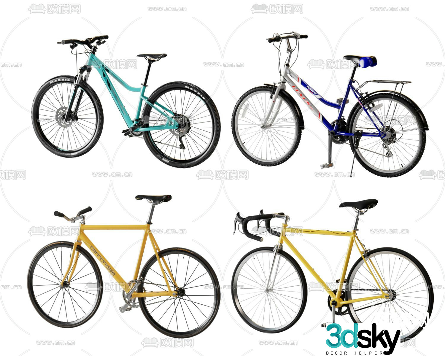 bicycle mountain bike bicycle 3d model