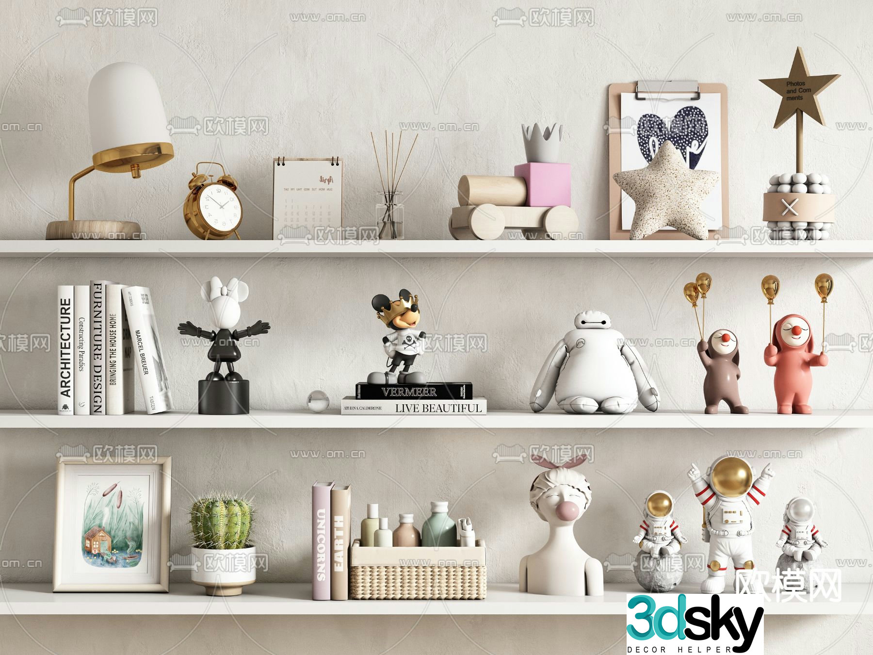 Children’s decorations ornaments toys dolls 3d model