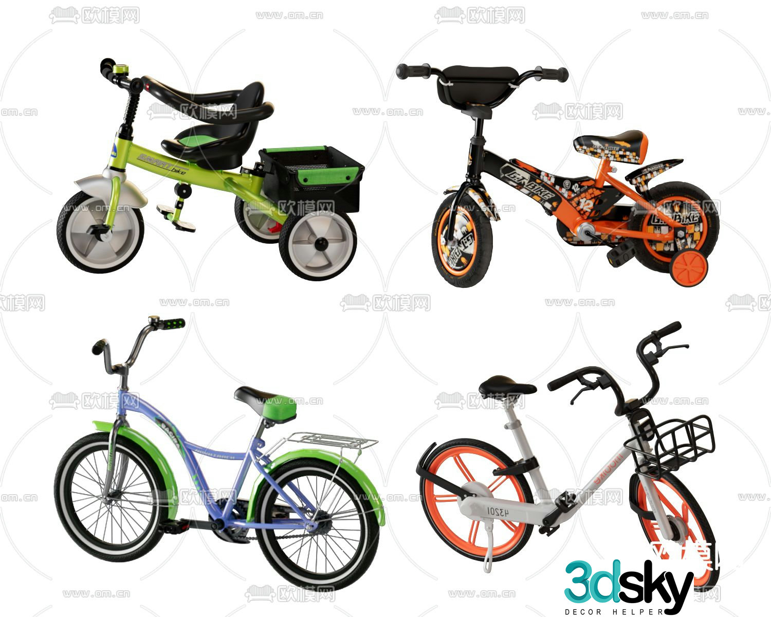 Children’s bicycle bicycle 3d model