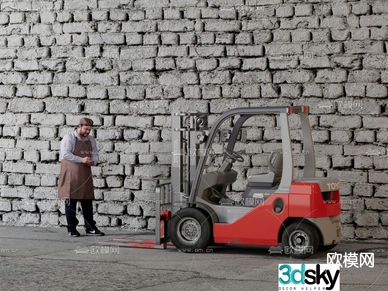 Forklift 3d model