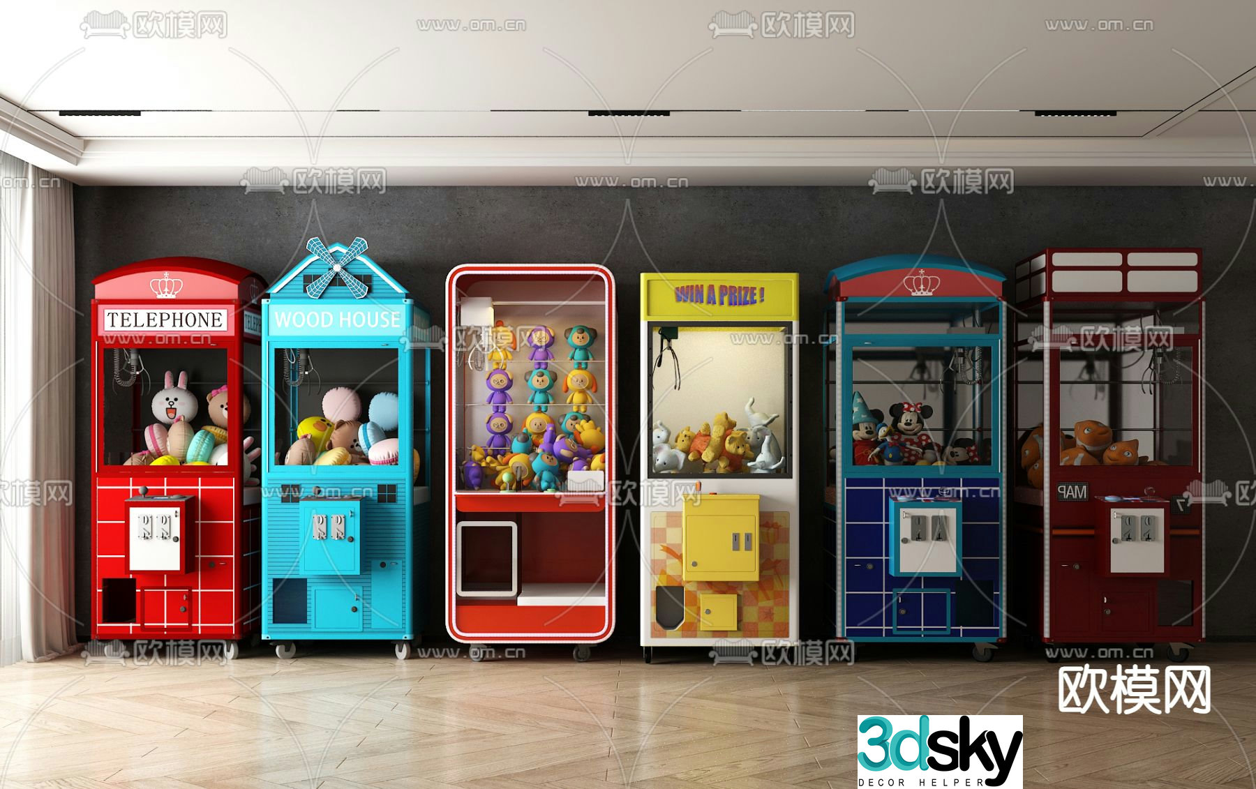 Claw machine 3d model