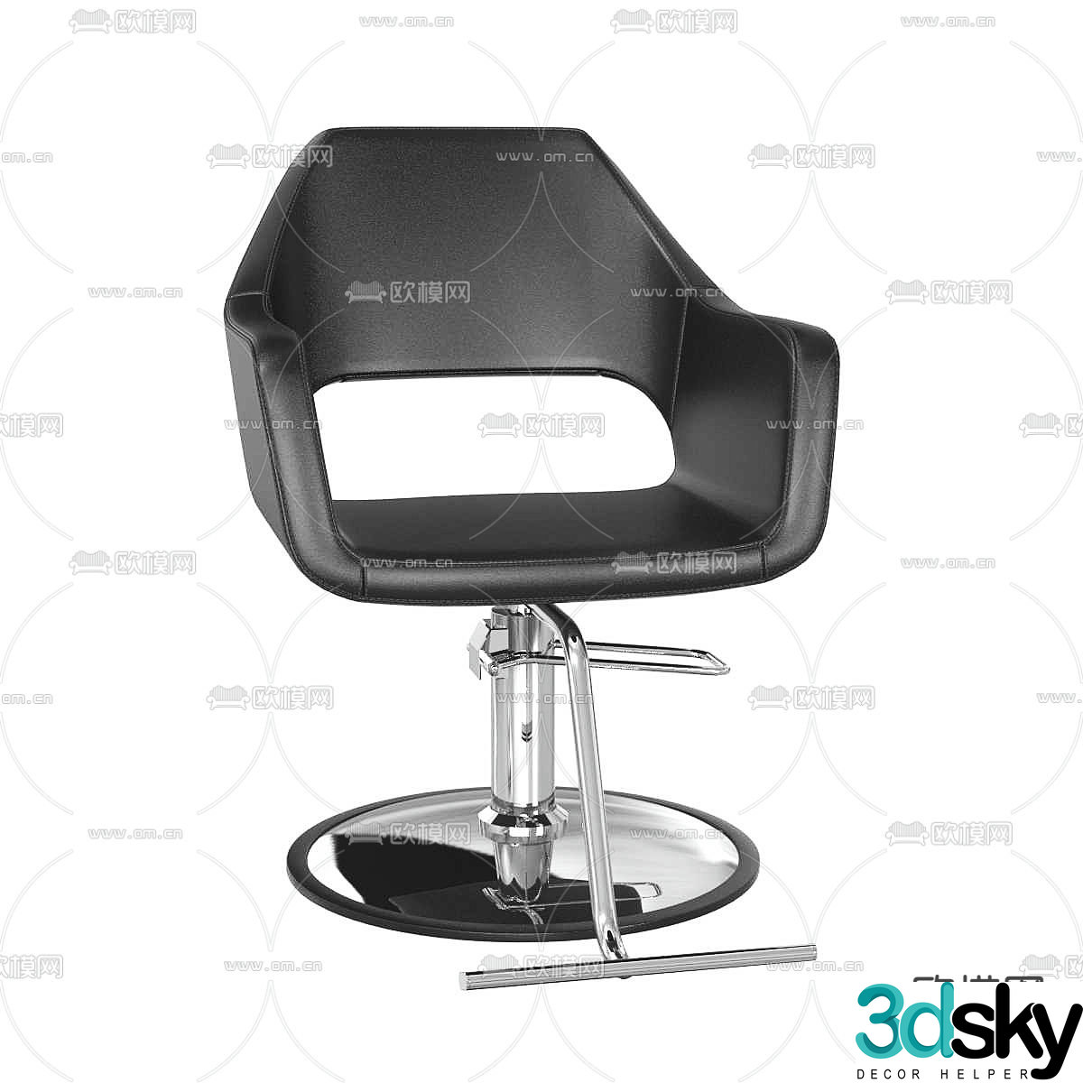 Barber chair 3d model