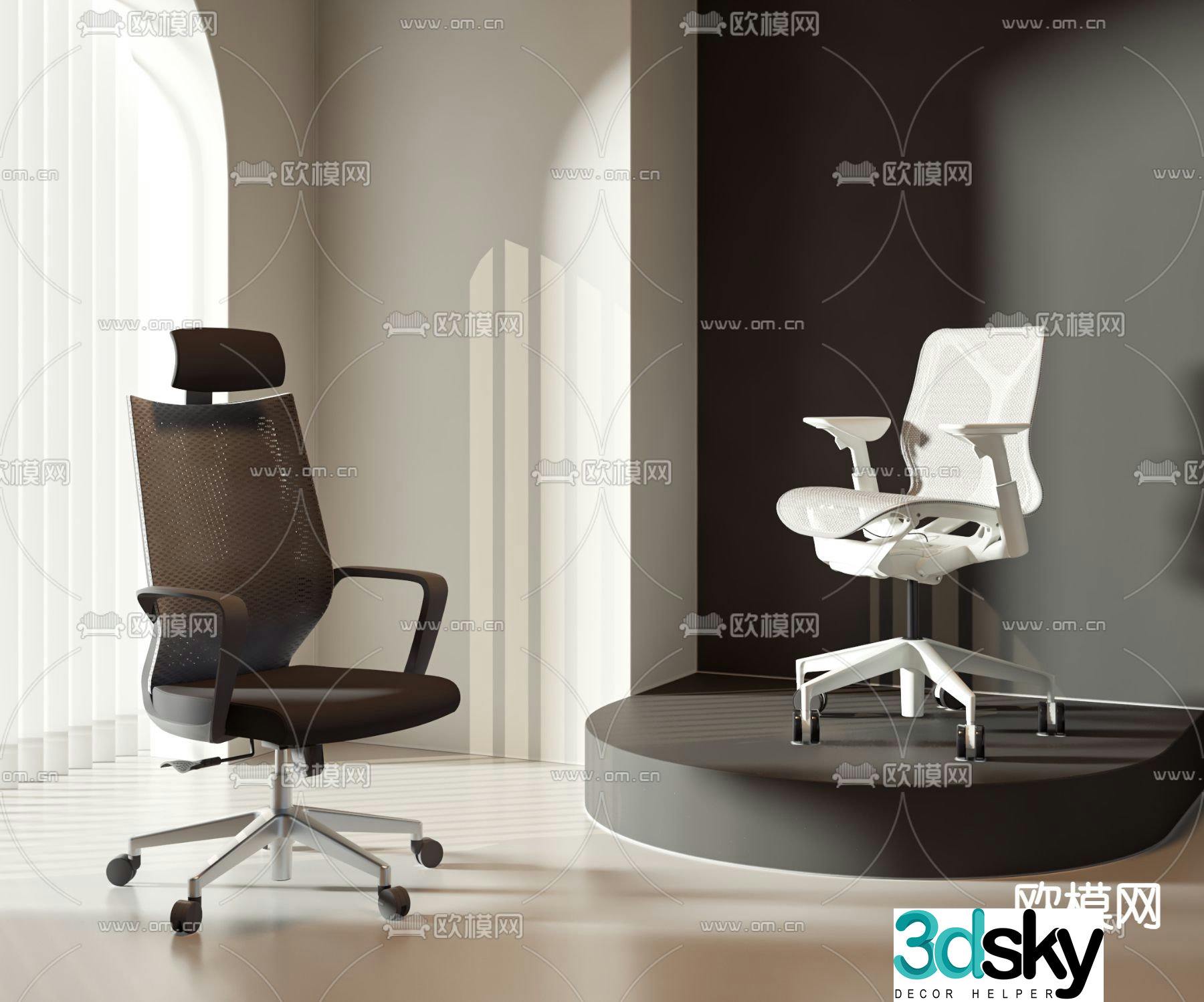 Office chair executive chair boss chair 3d model