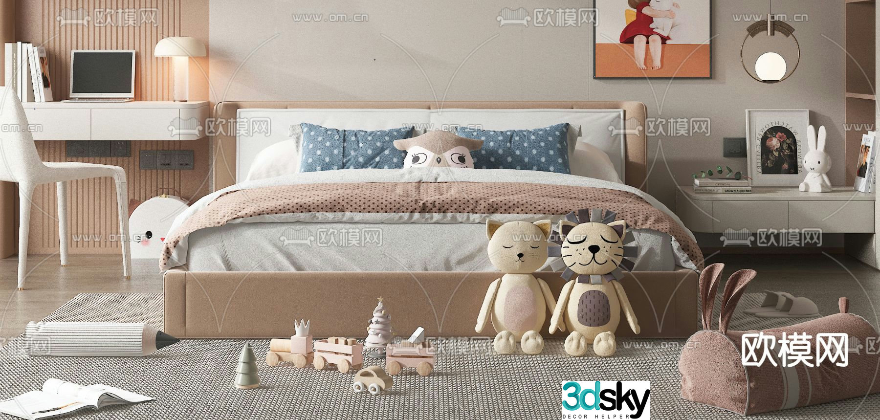 children’s bed child’s bed 3d model