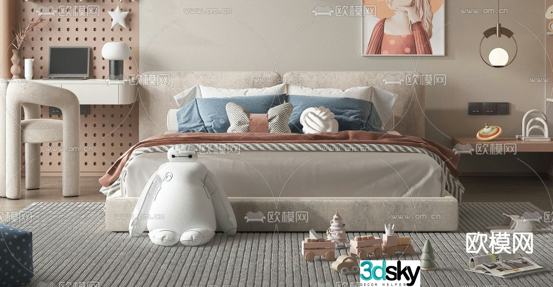 children’s bed child’s bed 3d model