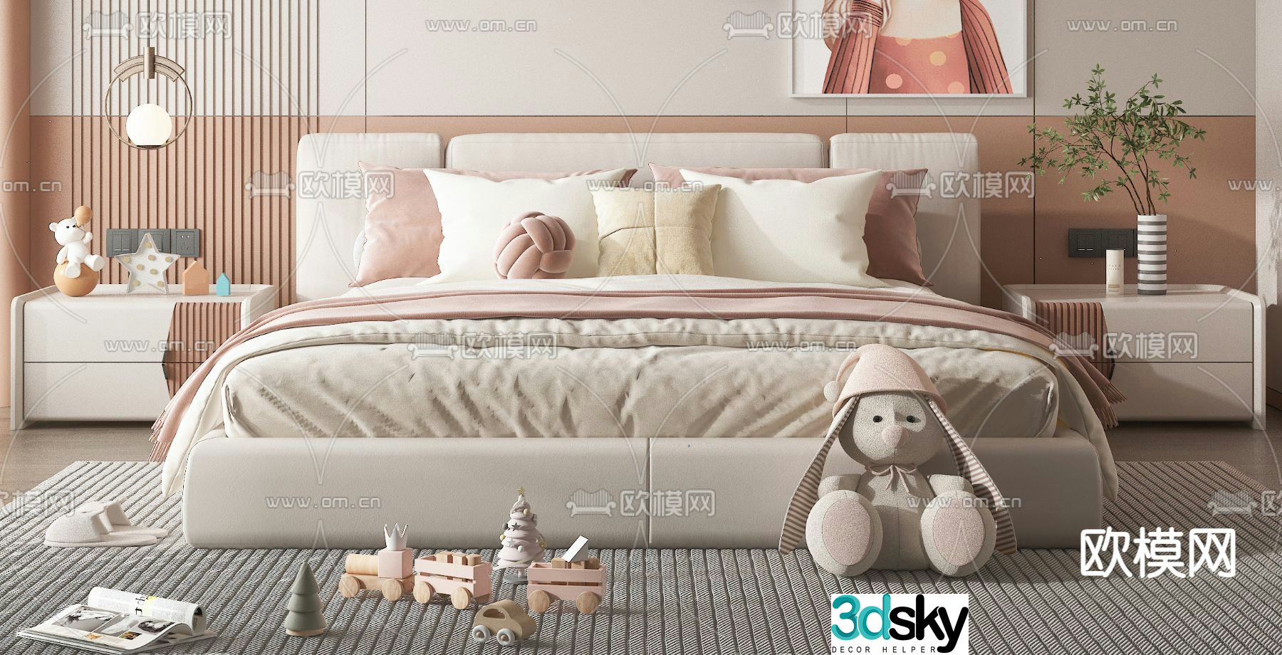 children’s bed child’s bed 3d model