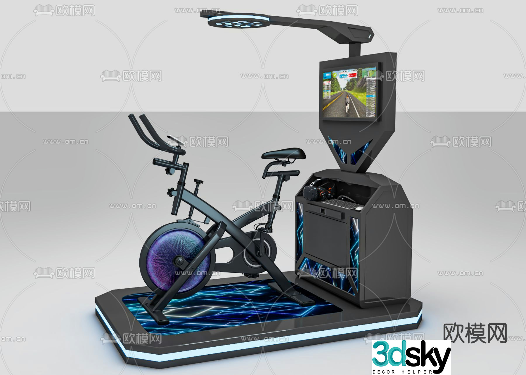 VR dynamic car equipment 3d model