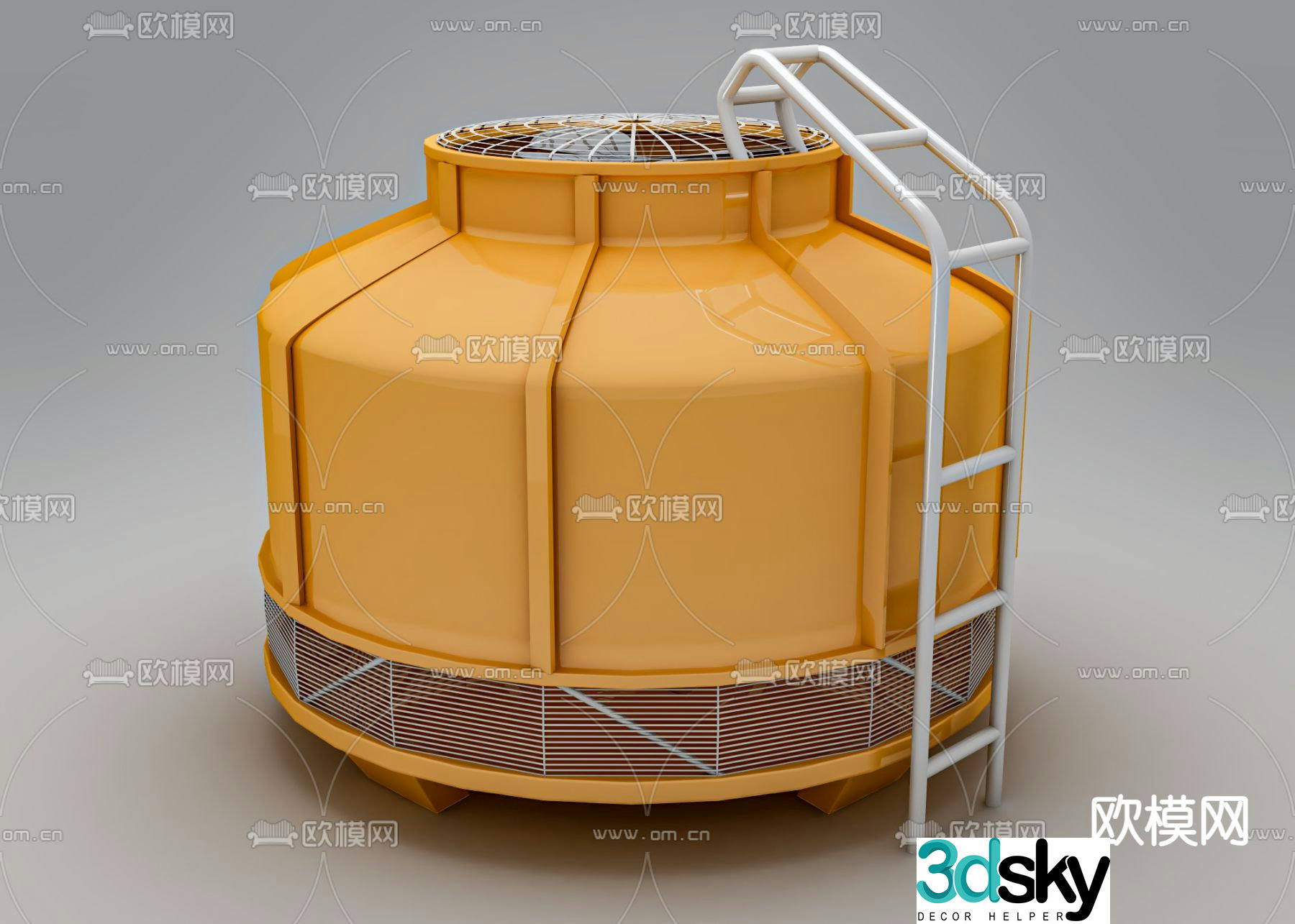 cooling tower 3d model