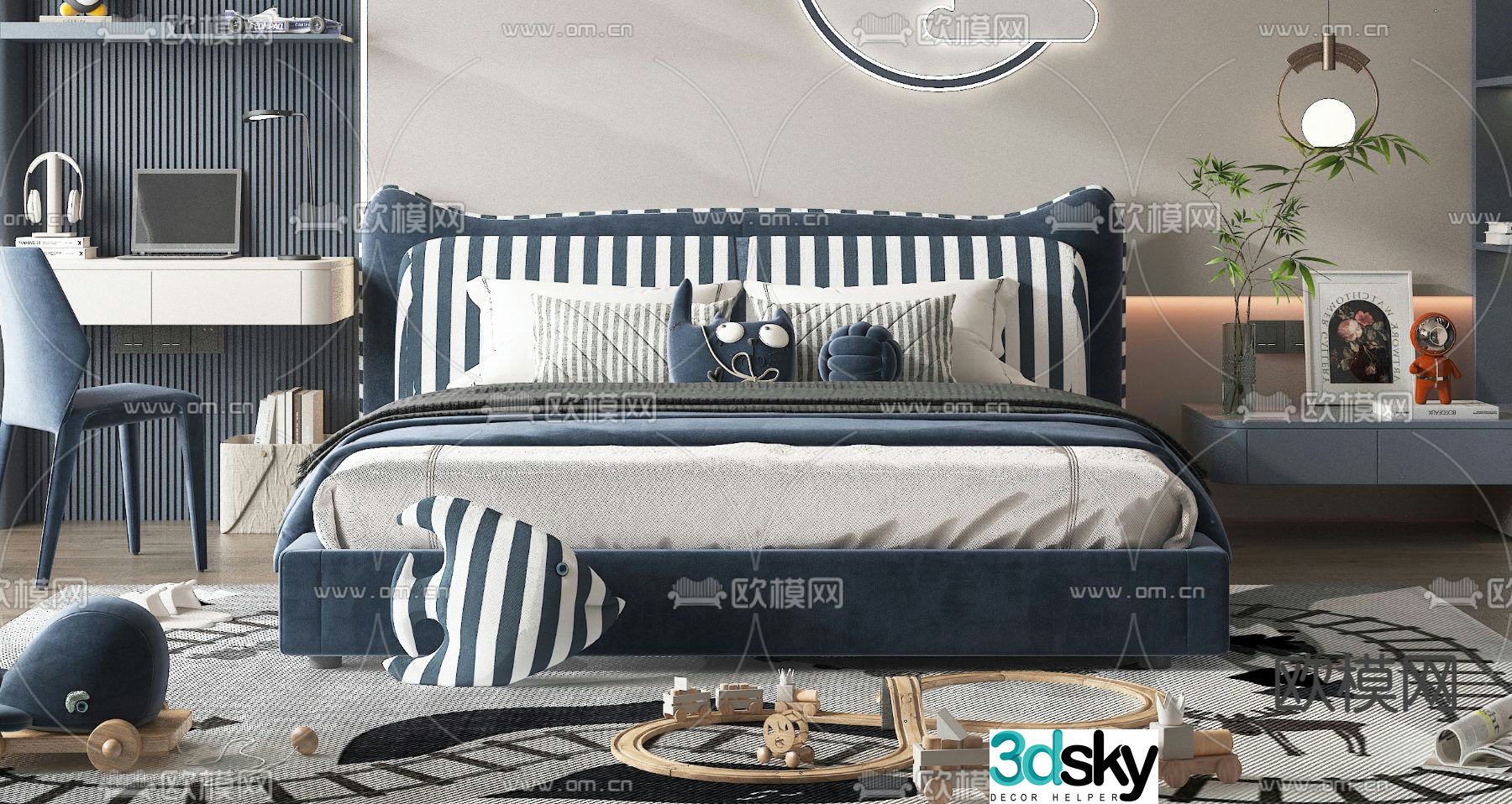 children’s bed child’s bed 3d model