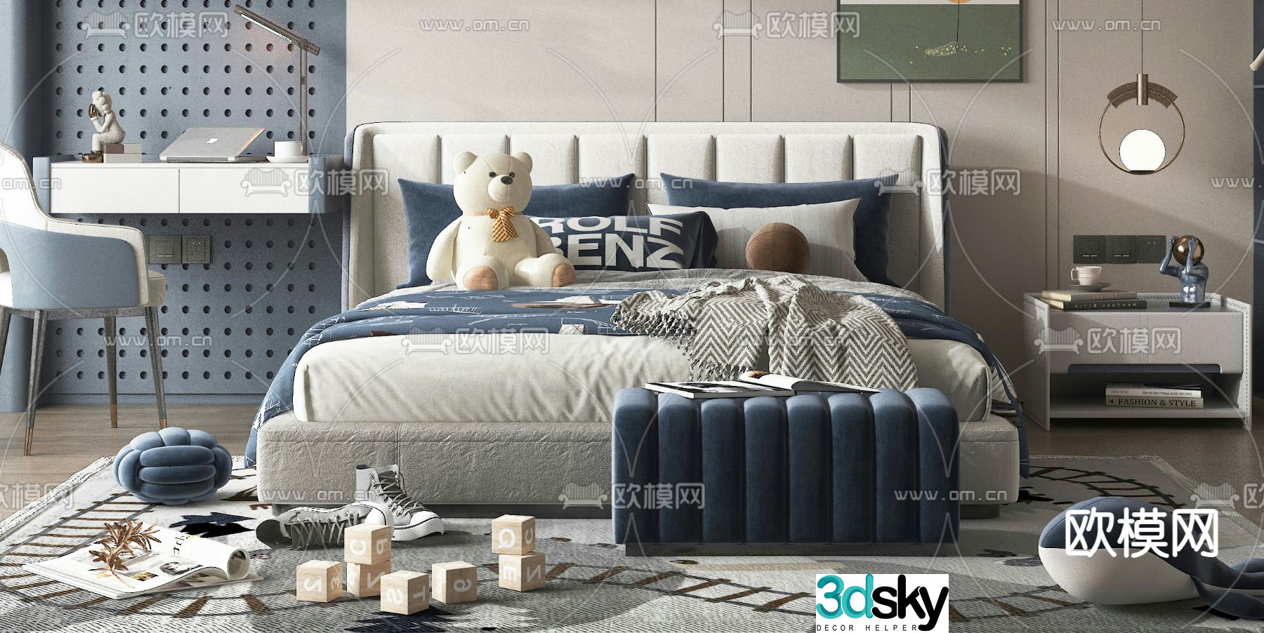 children’s bed child’s bed 3d model