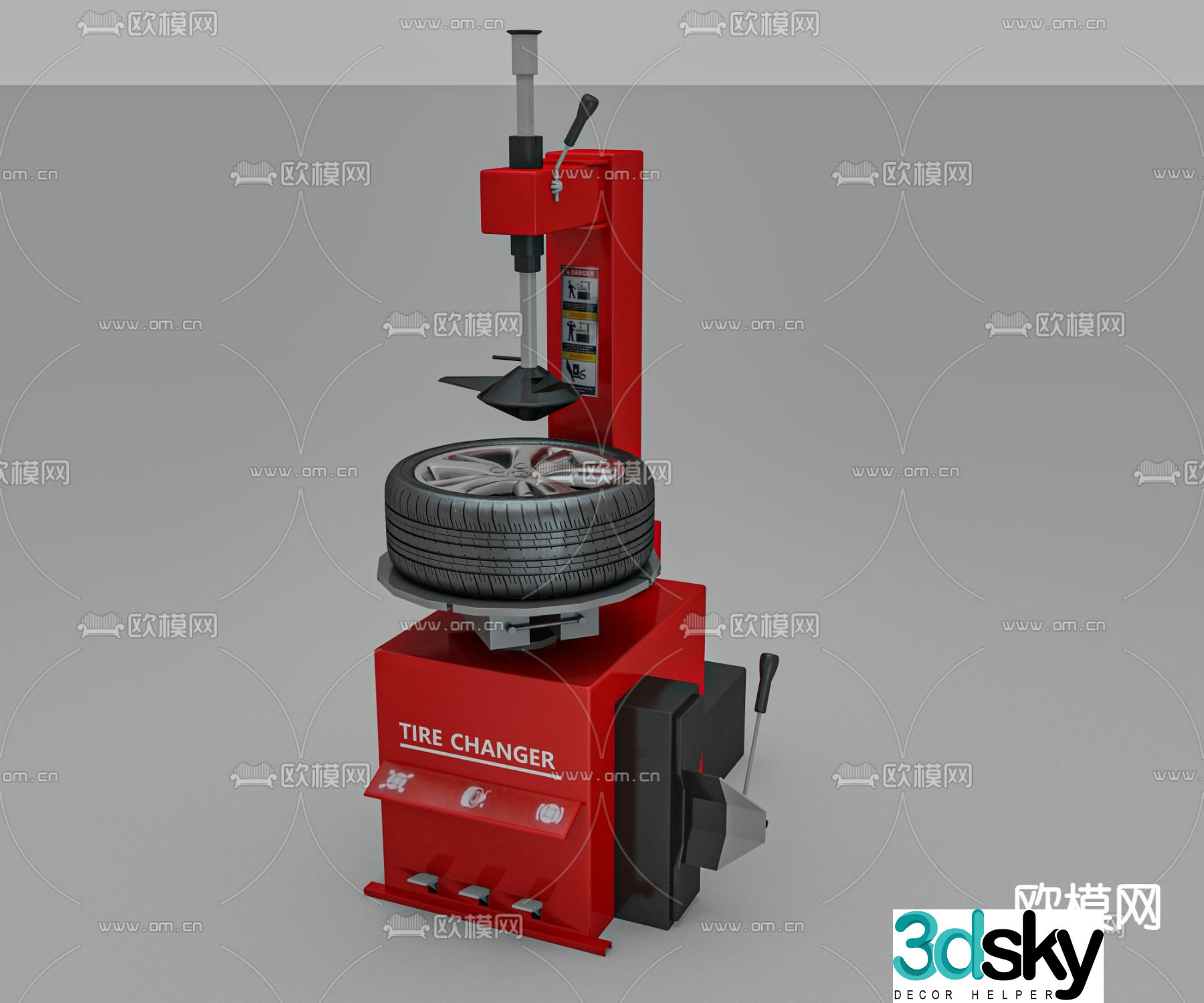 Tire changer 3d model
