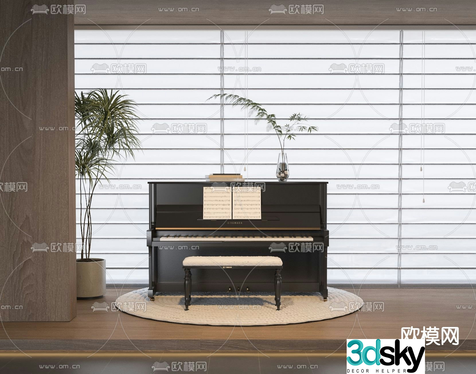 piano 3d model