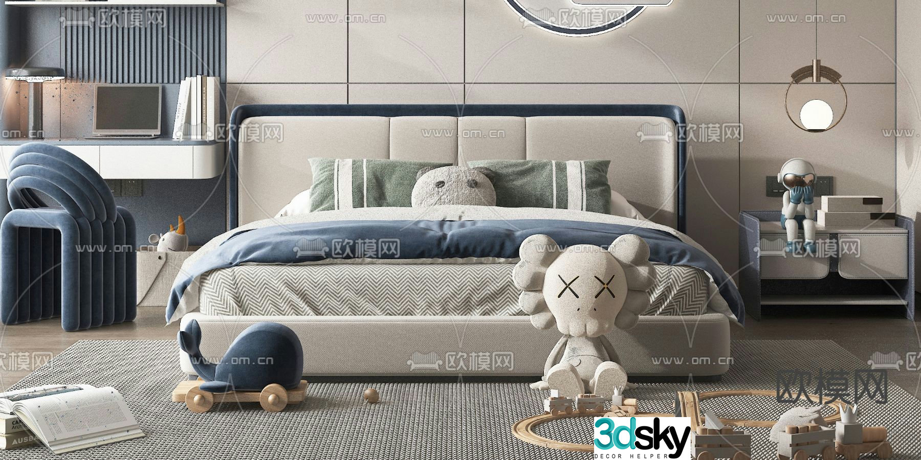 children’s bed child’s bed 3d model