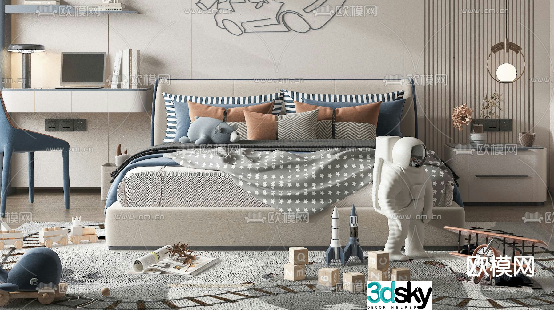 children’s bed child’s bed 3d model