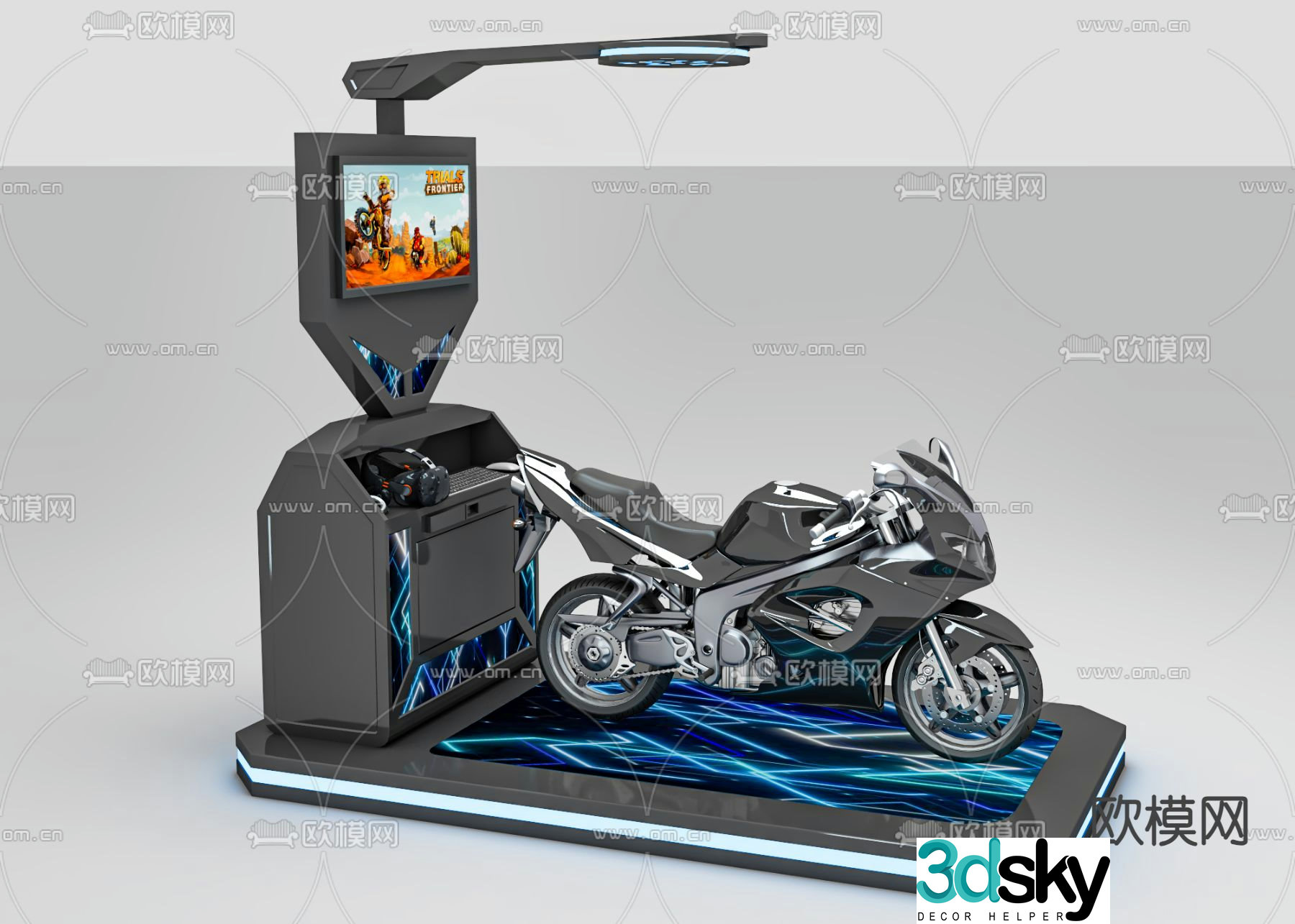 VR motorcycle equipment 3d model