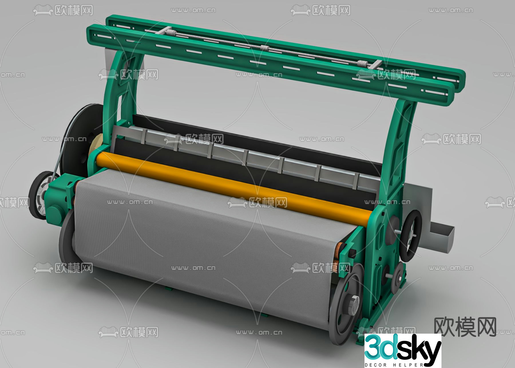 shuttle loom 3d model