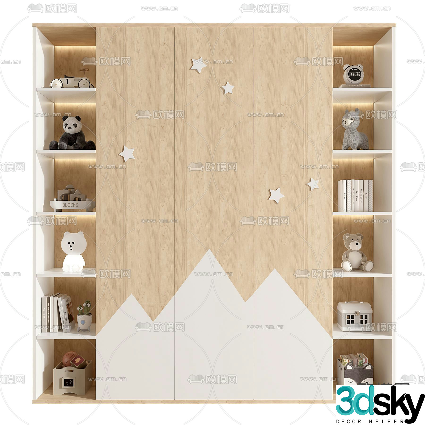 Children’s wardrobe 3d model
