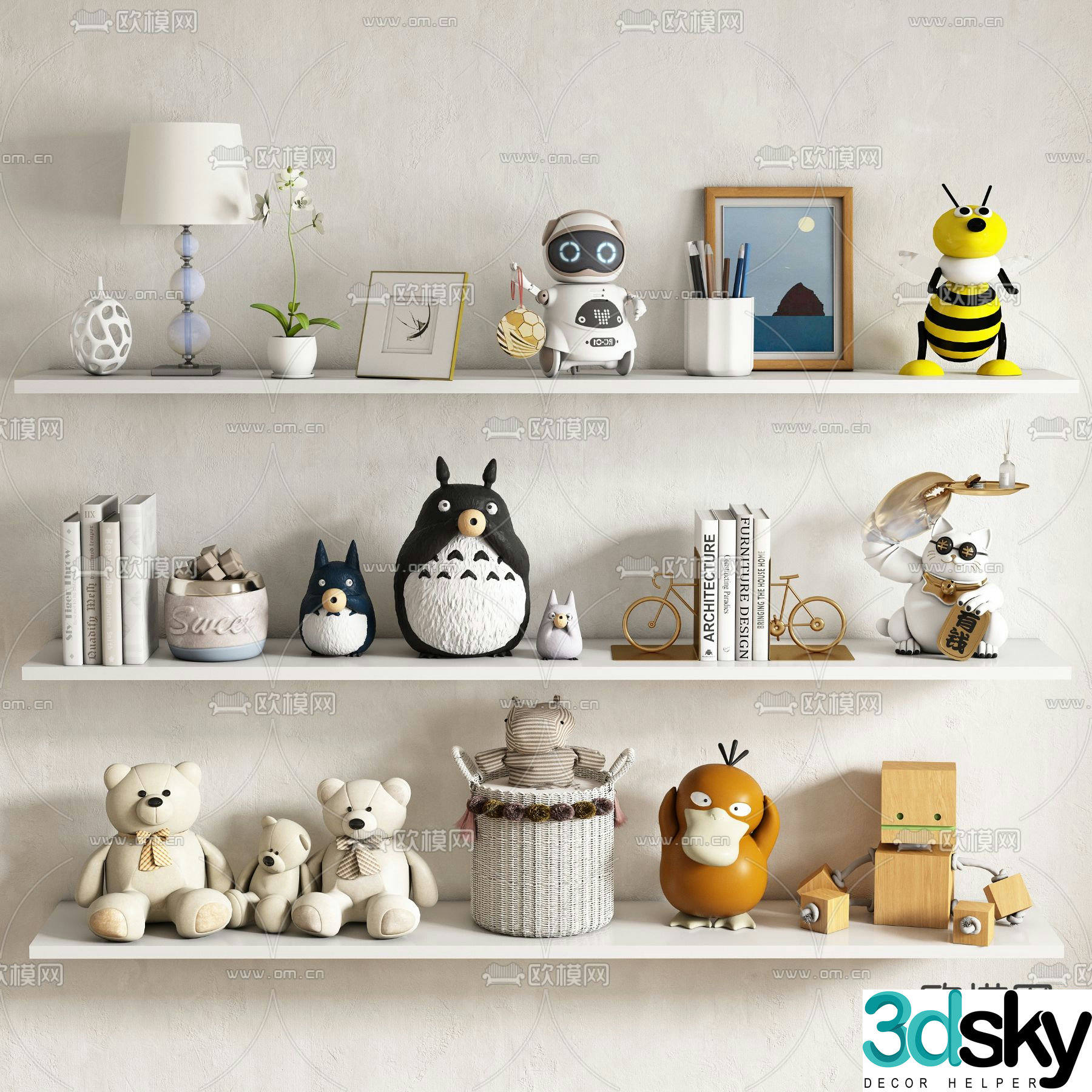 Children’s ornaments toys dolls 3d model