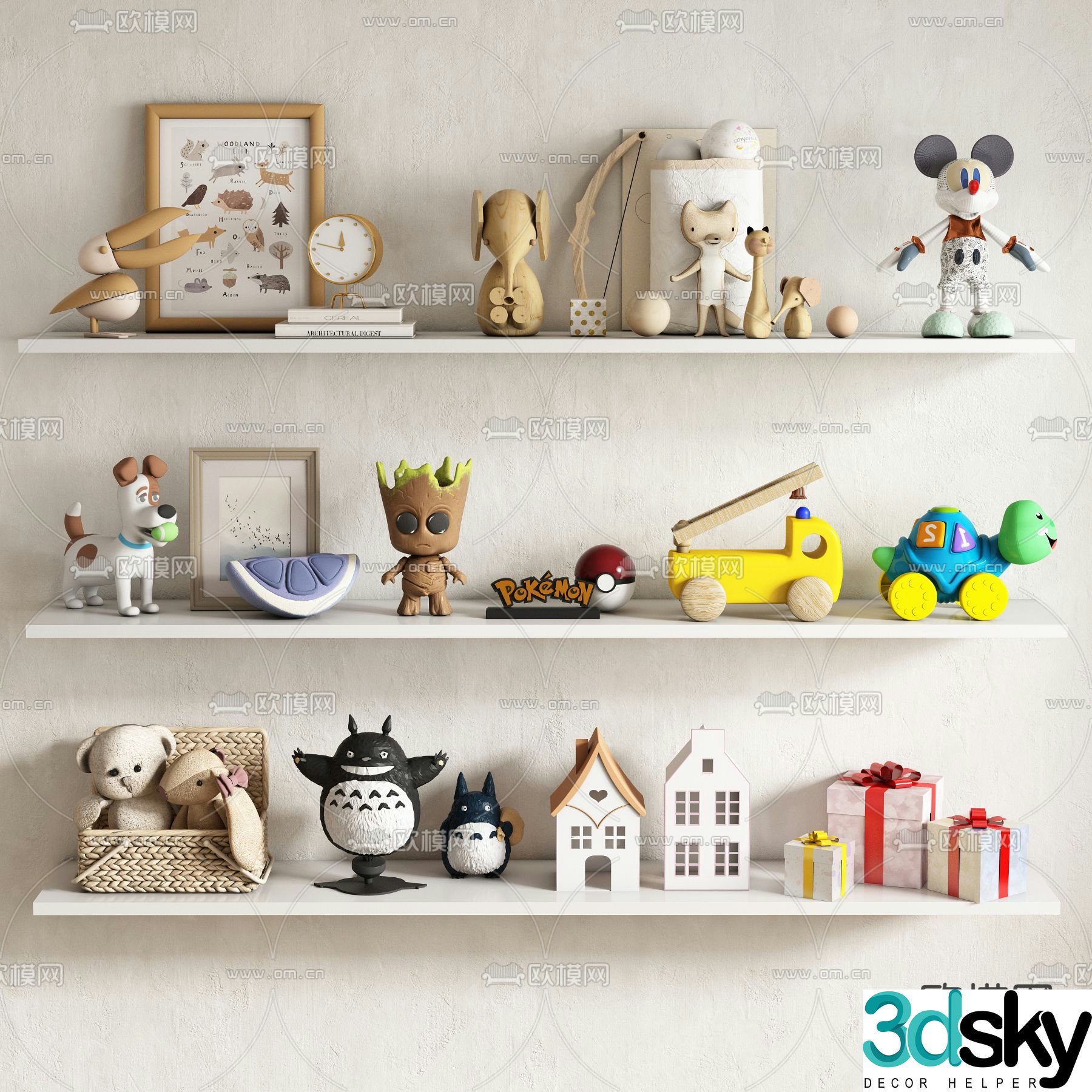 Children’s ornaments dolls toys doll 3d model