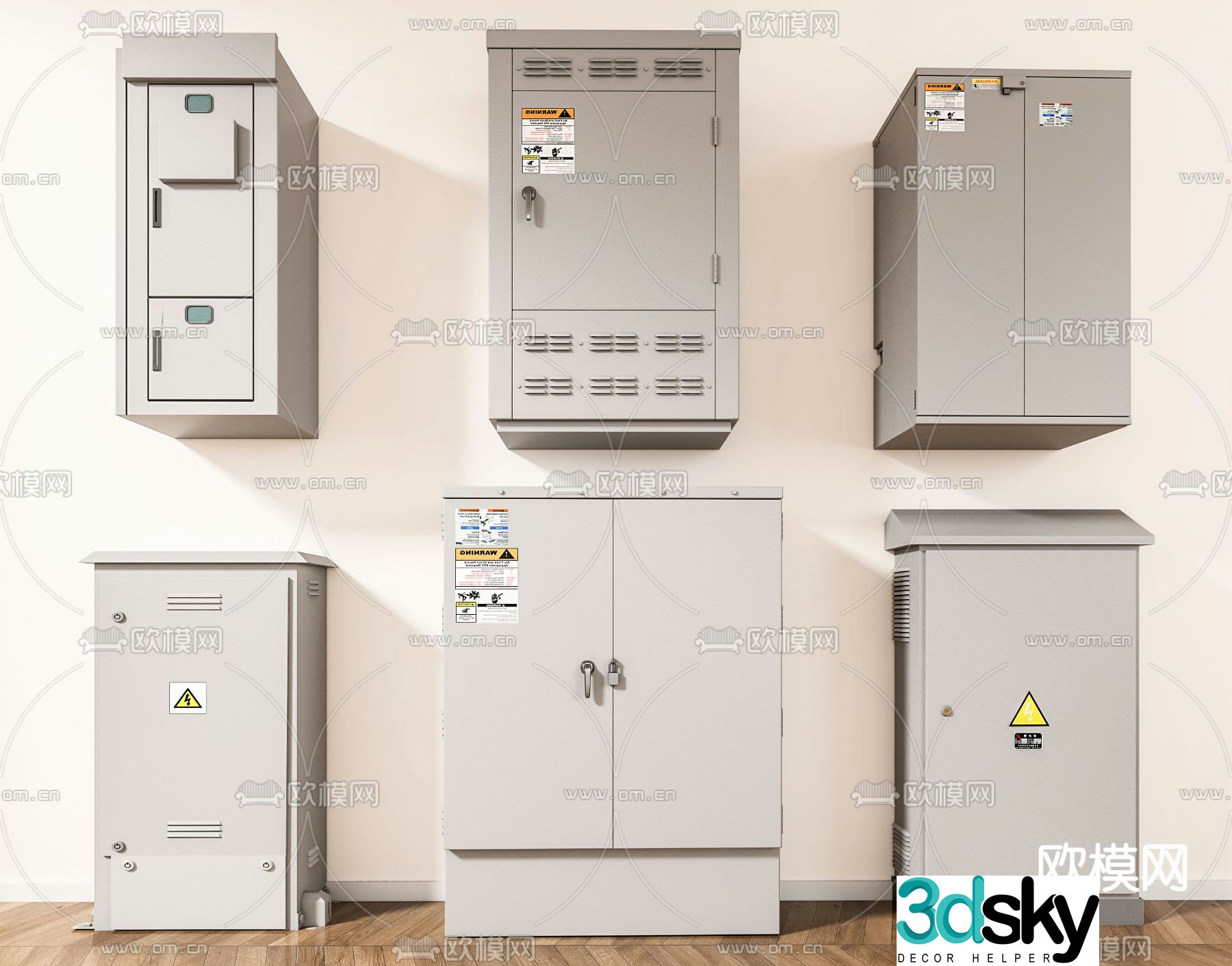 Distribution box distribution cabinet 3d model