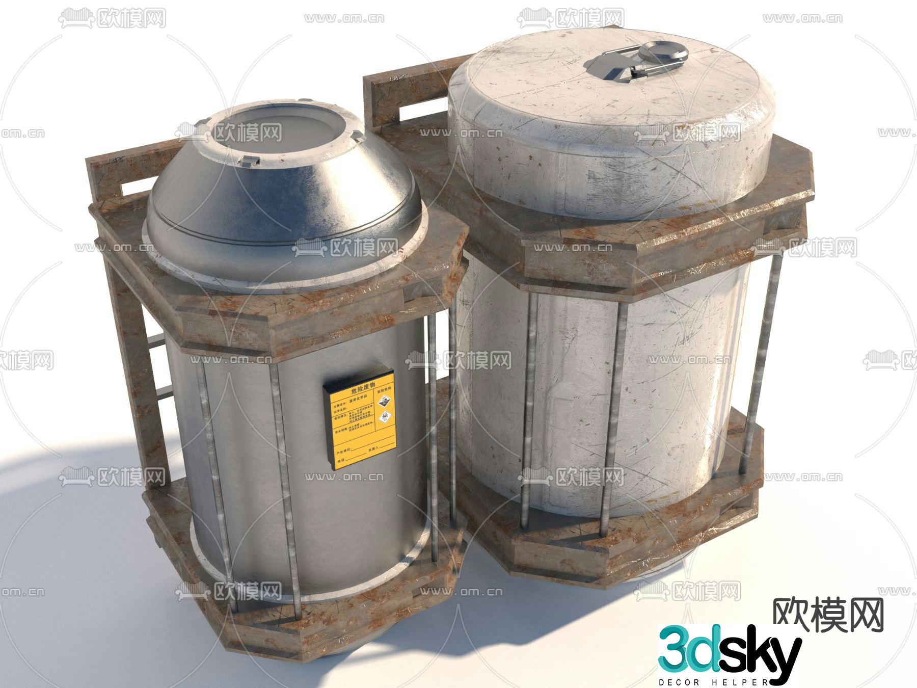 Sealed tank filter tank 3d model