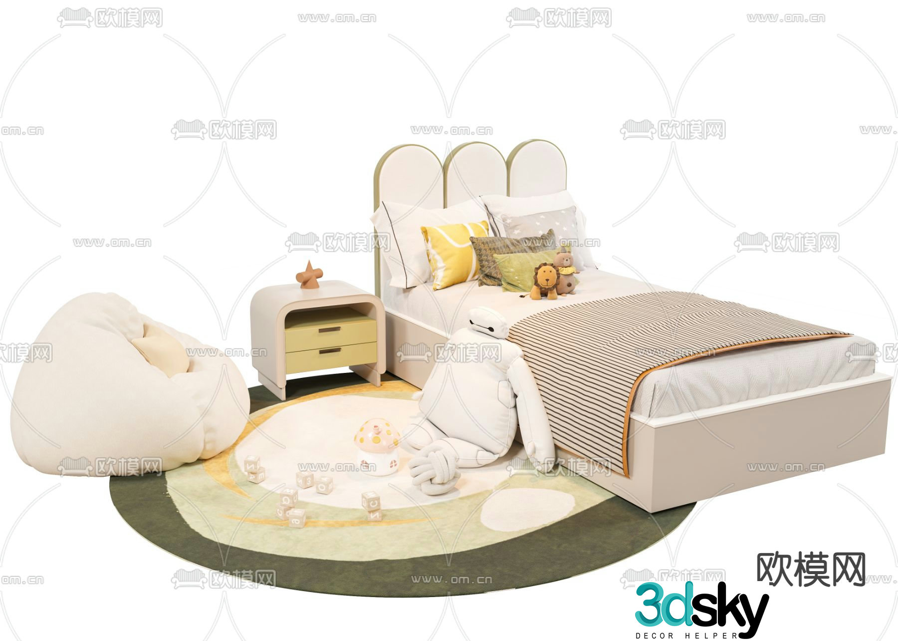 Children’s bed 3d model