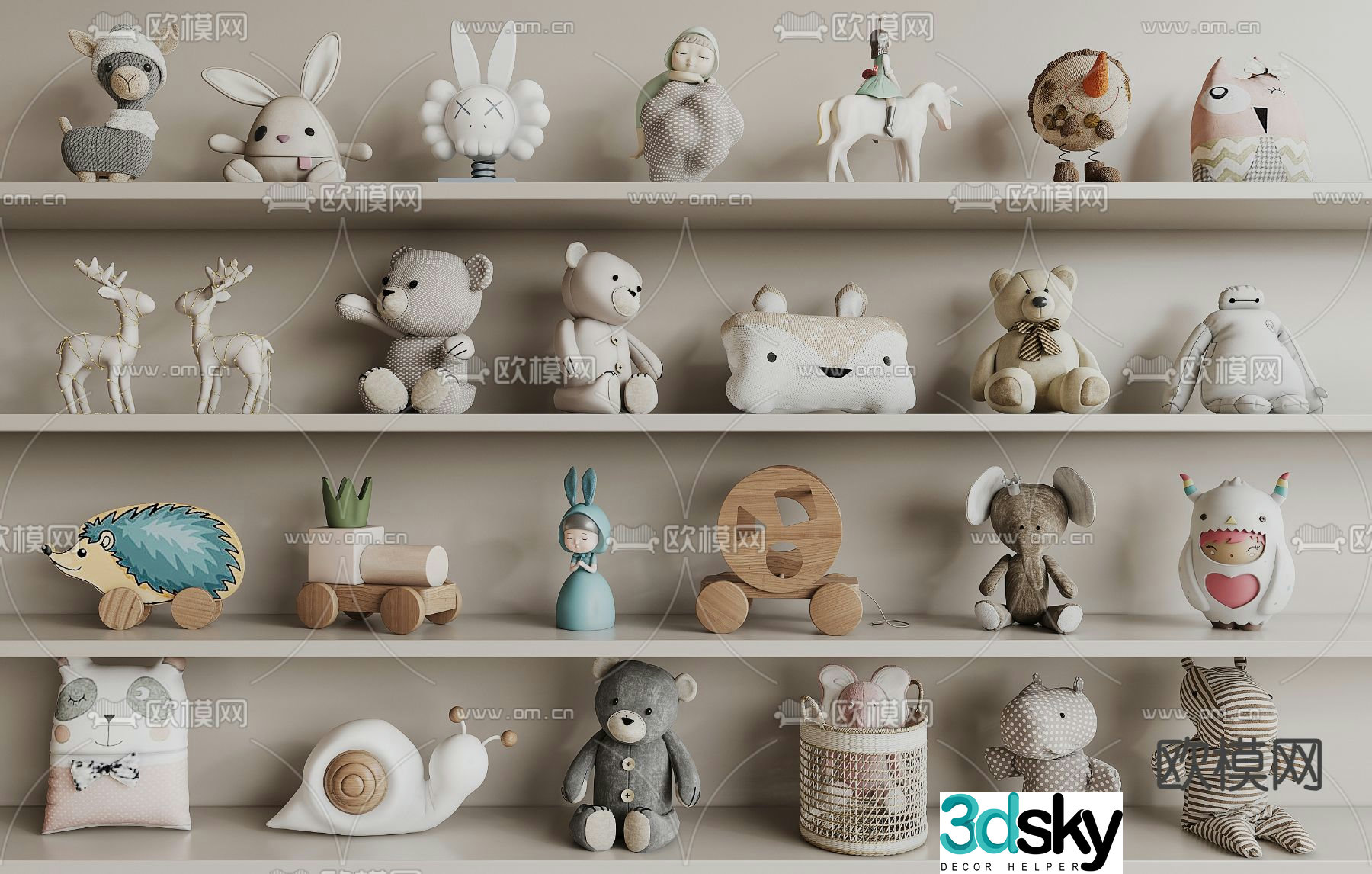 toy figurine doll 3d model