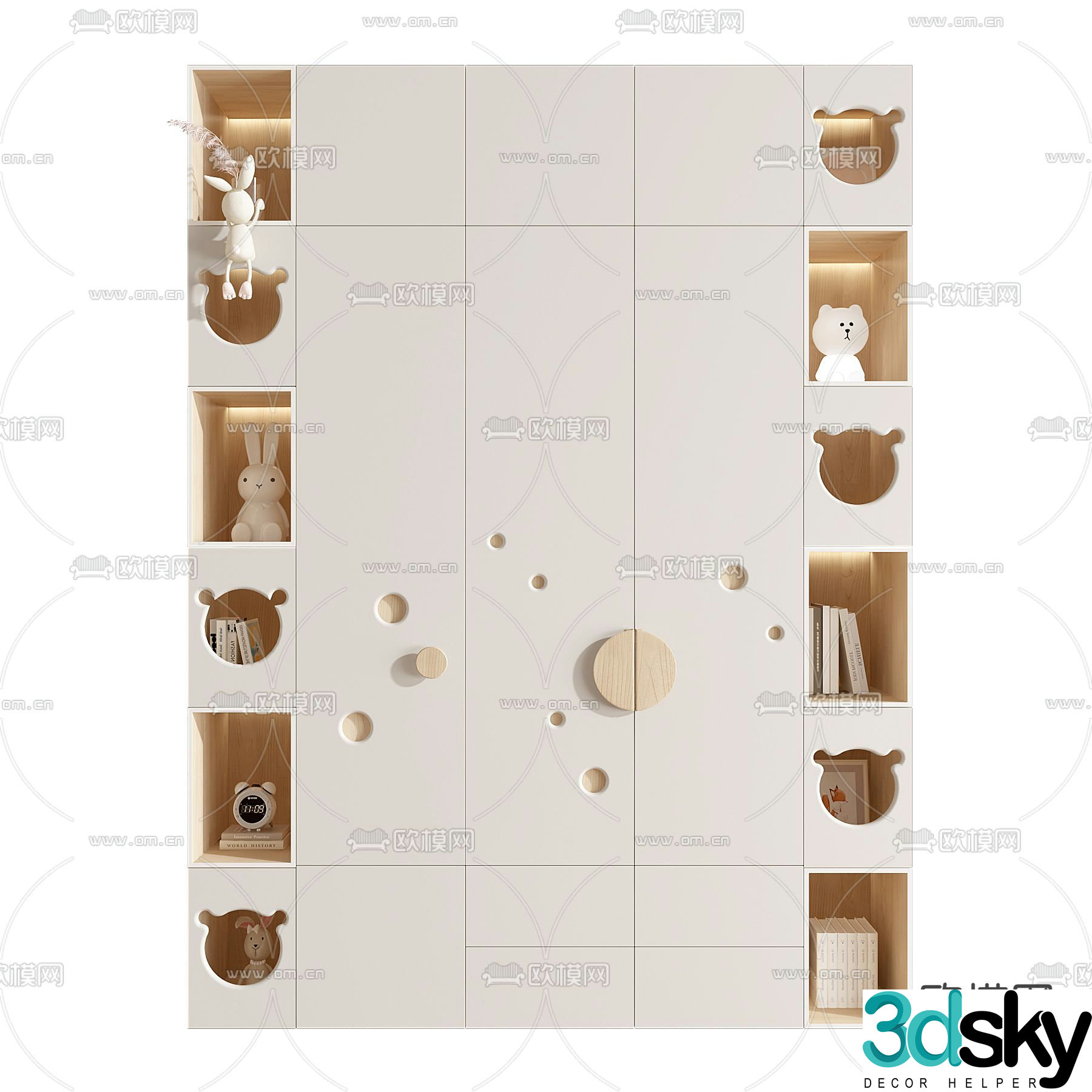 Children’s Wardrobe Wardrobe 3d model