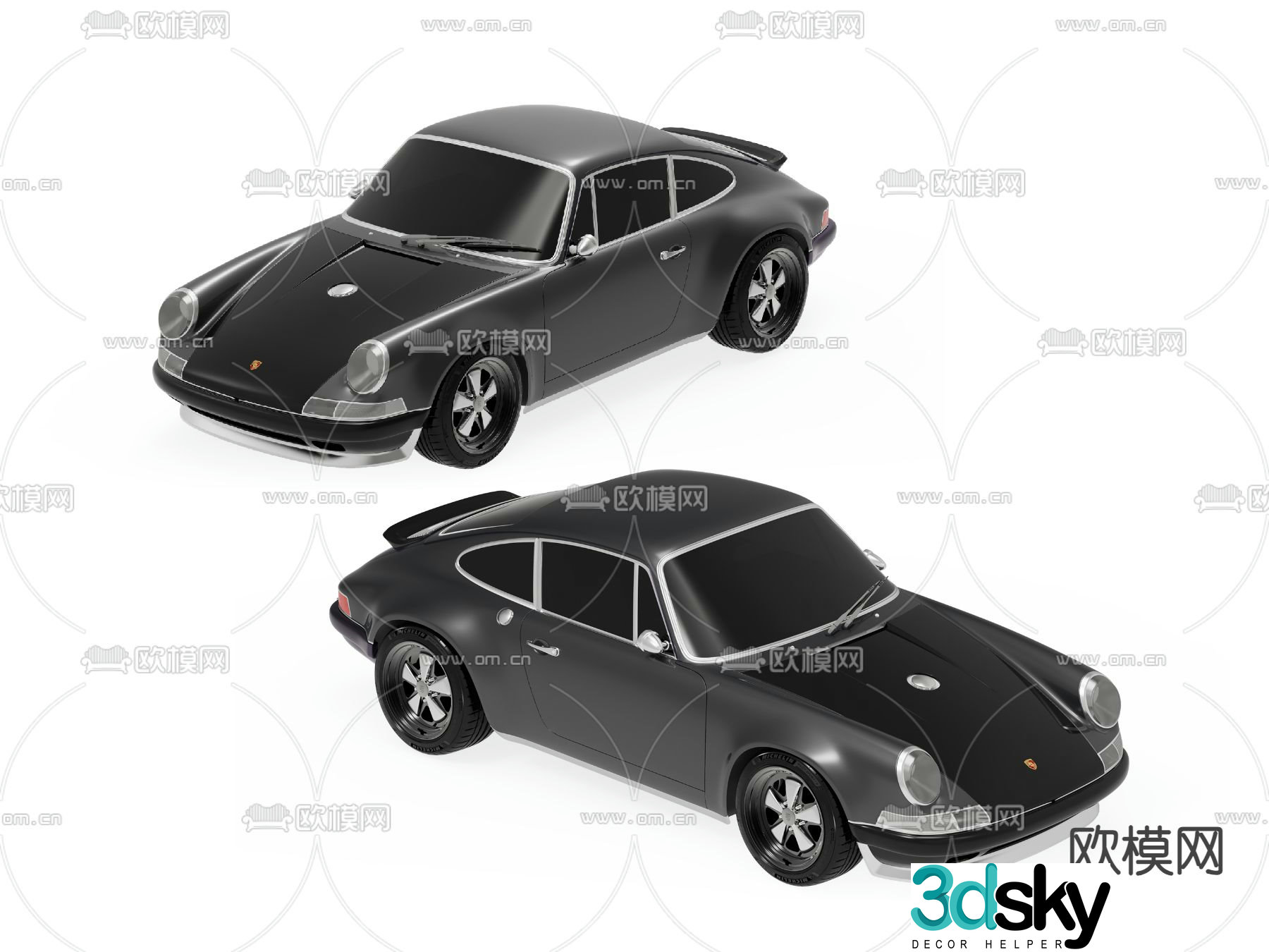 Porsche sports car 3d model