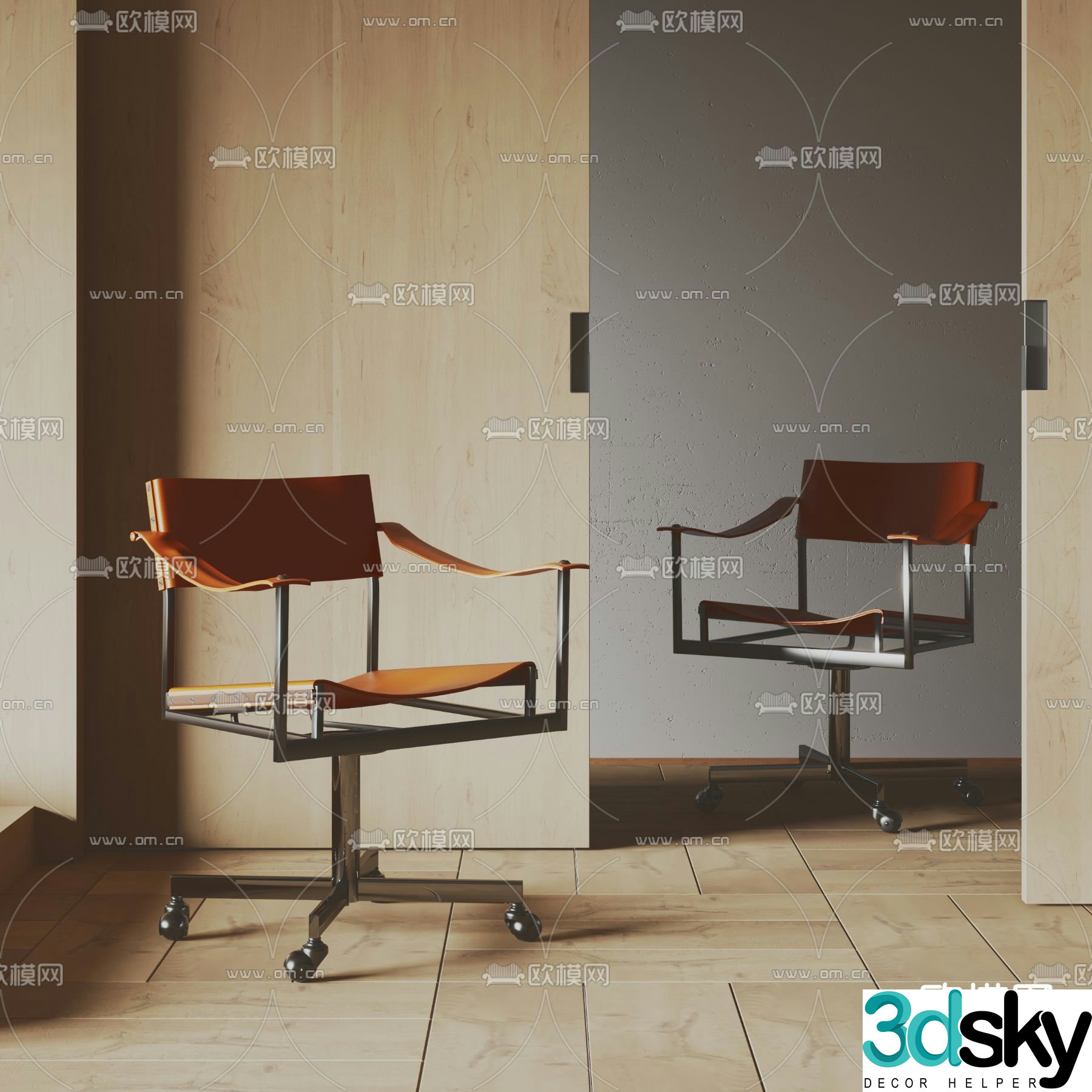Office chair computer chair 3d model