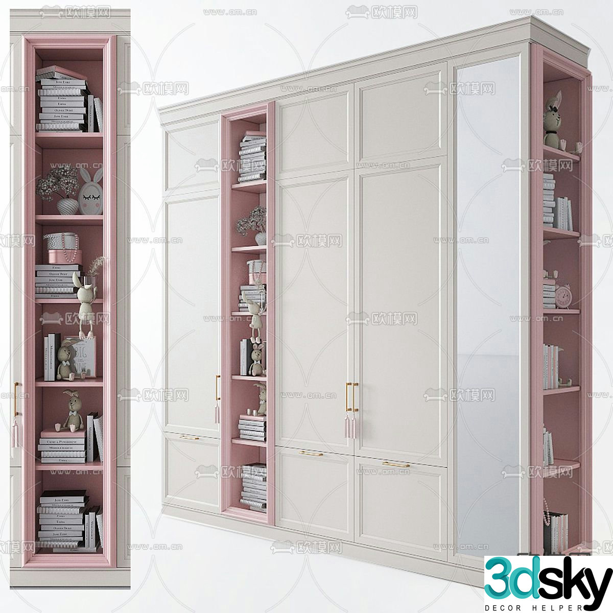 Children’s bookcase 3d model