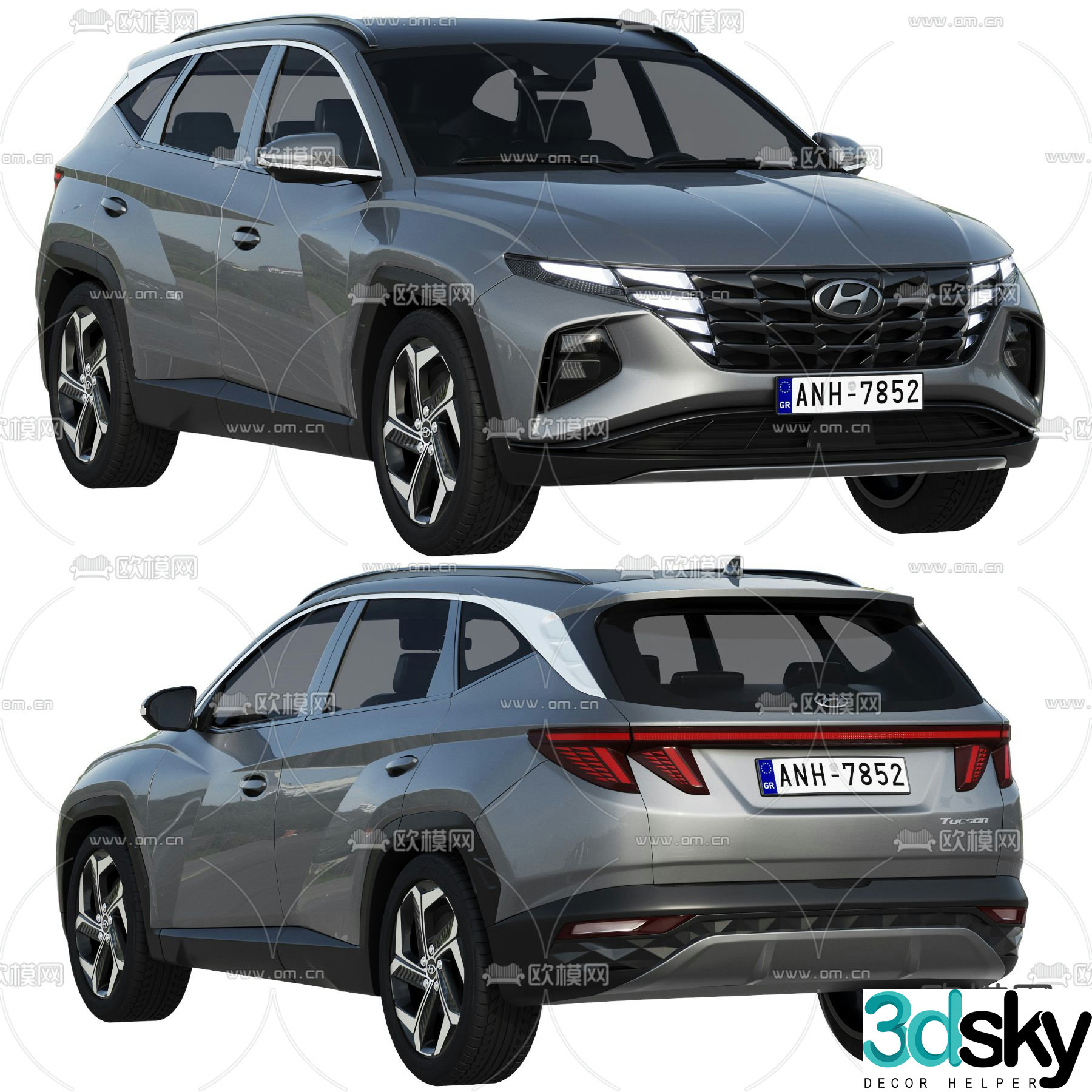 SUV car off-road vehicle 3d model