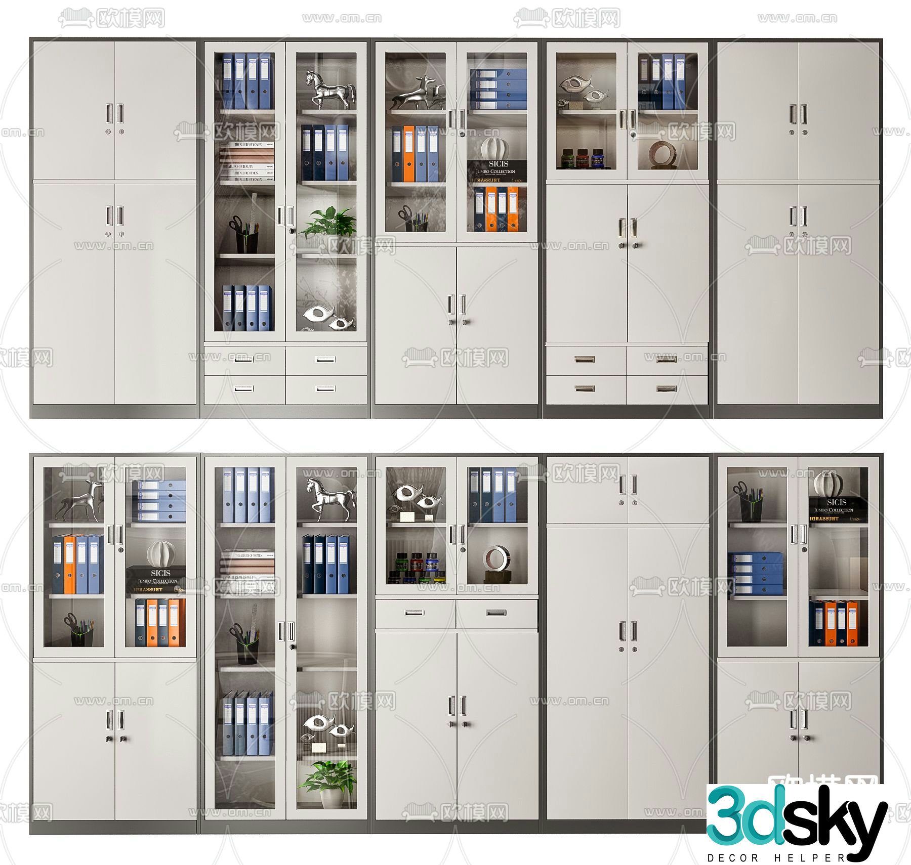 File cabinet information cabinet filing cabinet 3d model