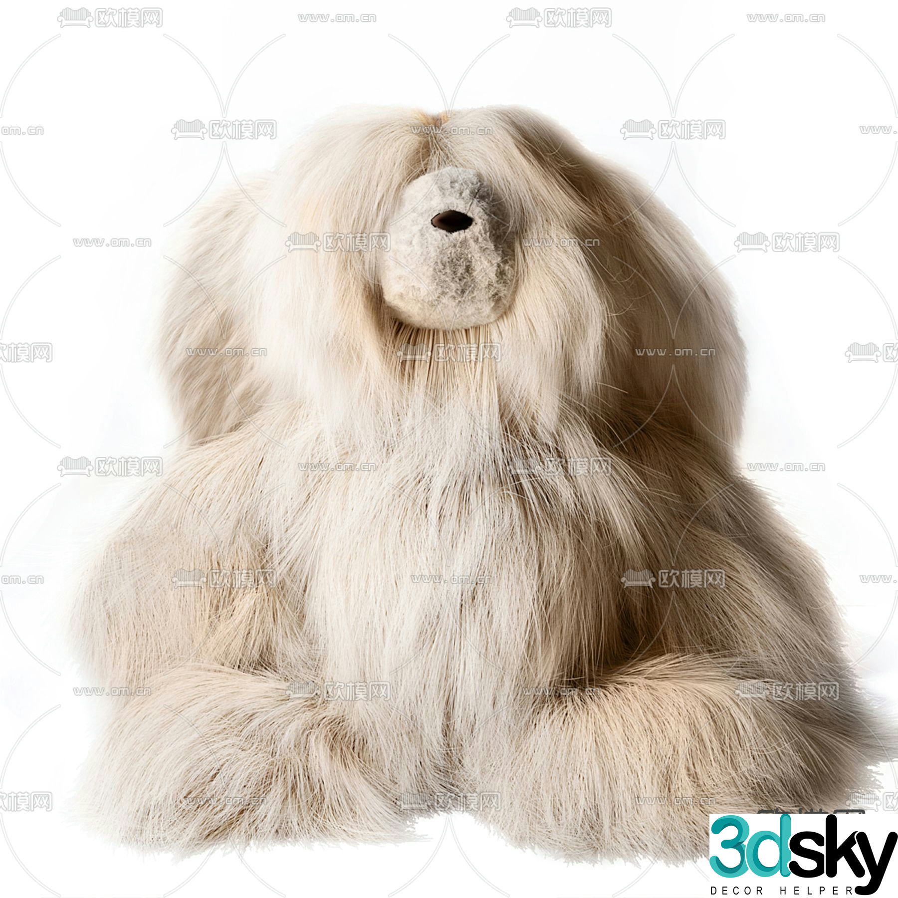 stuffed toy toy dog â€‹â€‹doll 3d model
