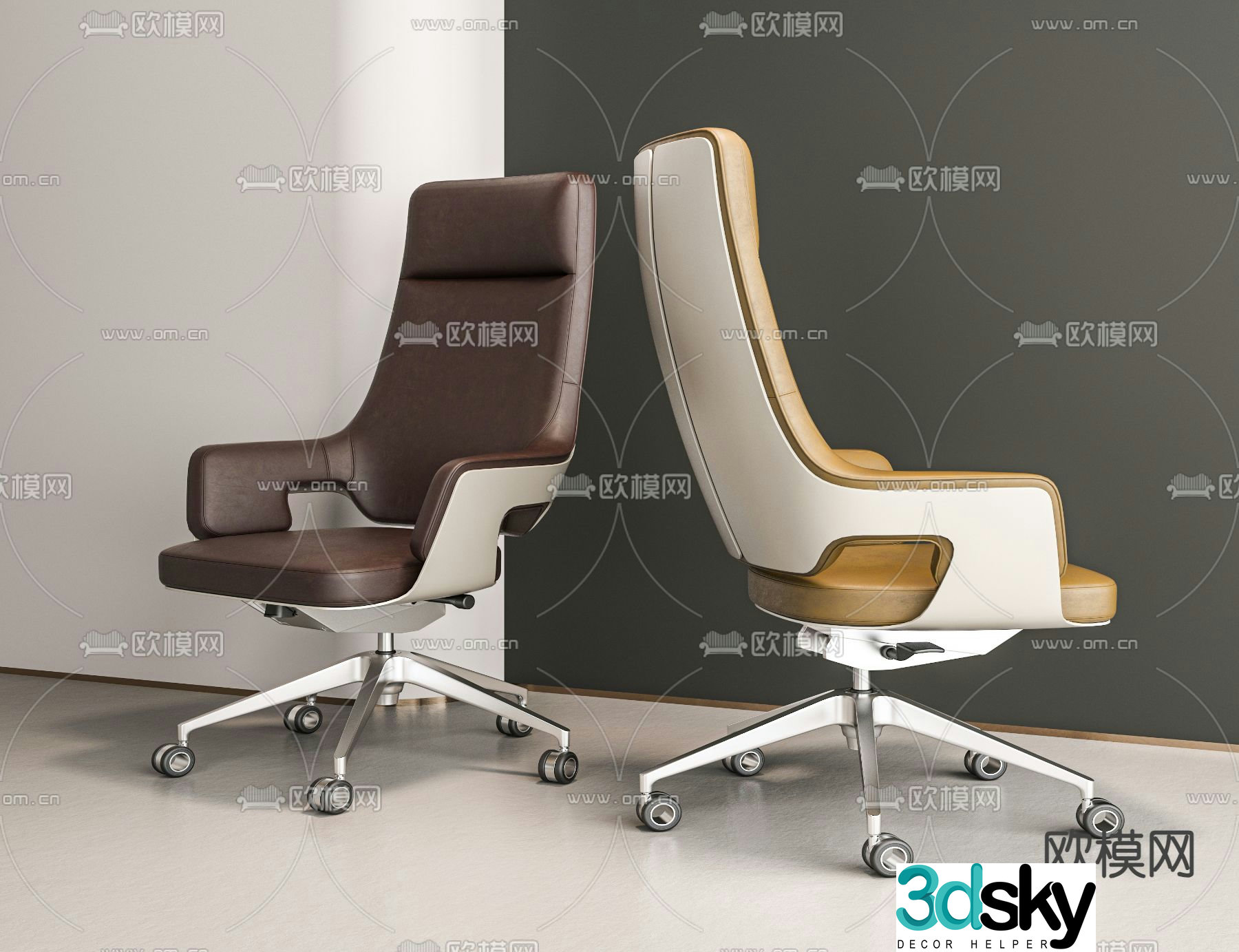 executive chair office chair boss chair 3d model