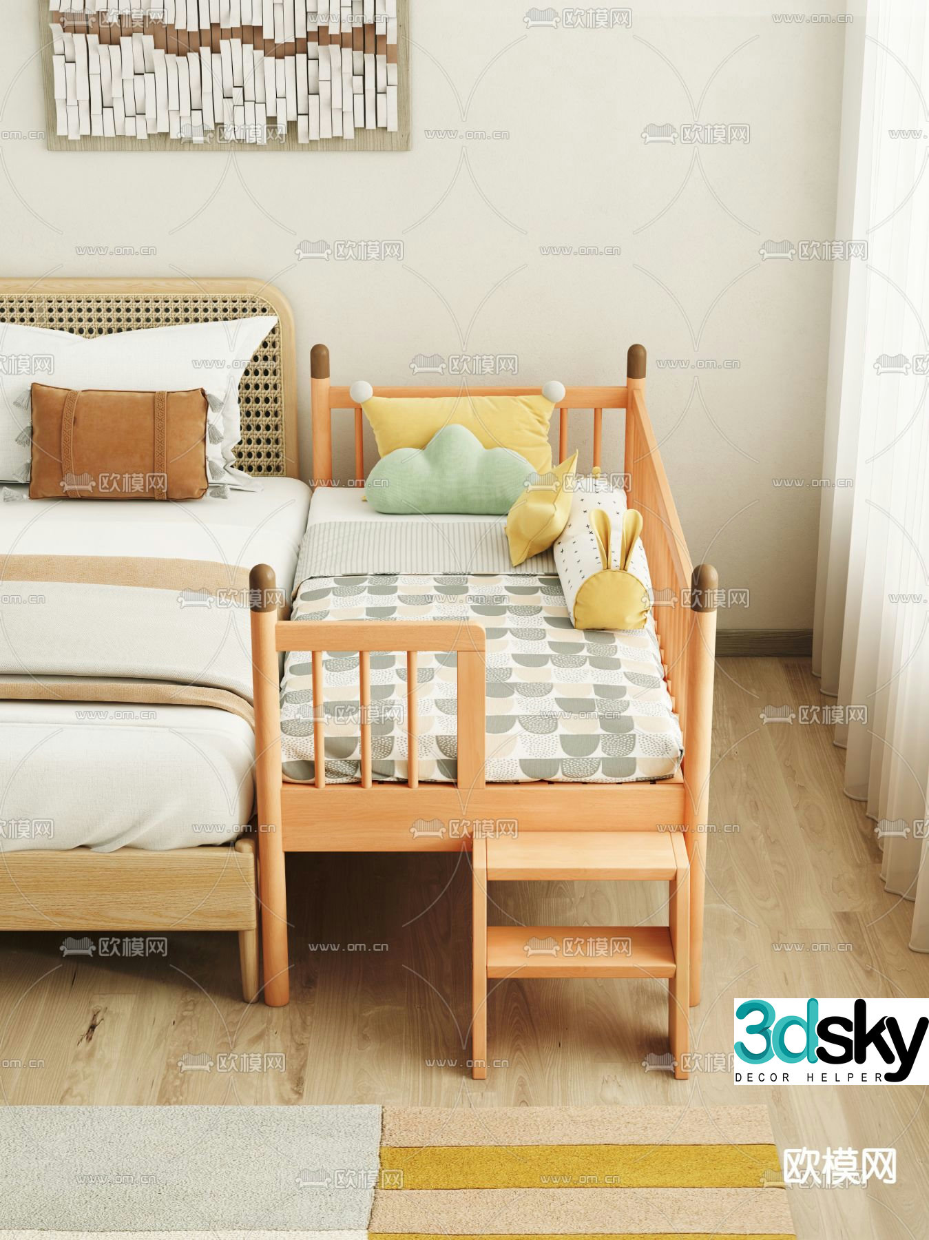 Nordic crib 3d model