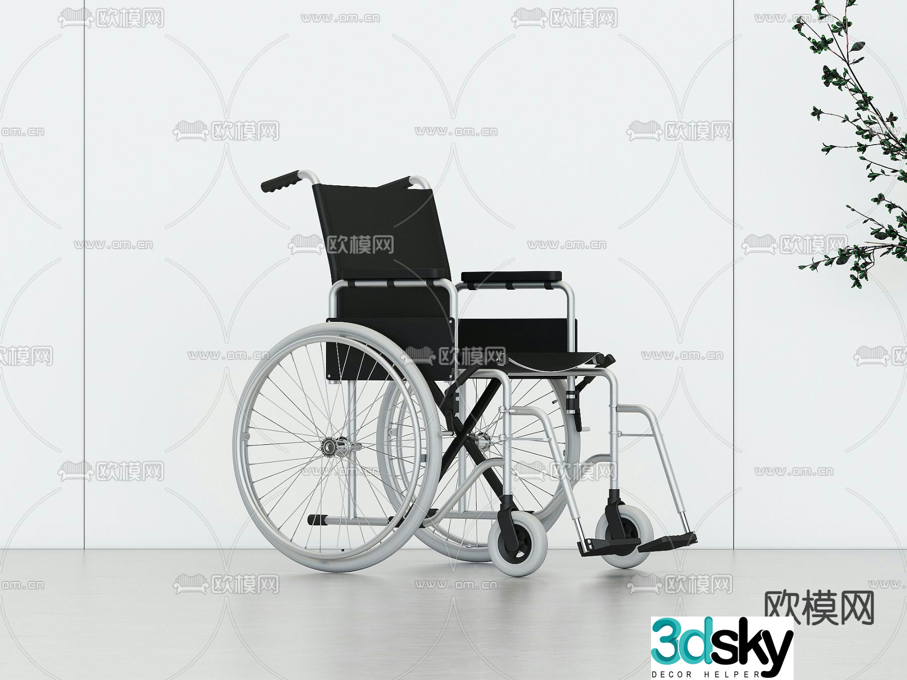 wheelchair 3d model