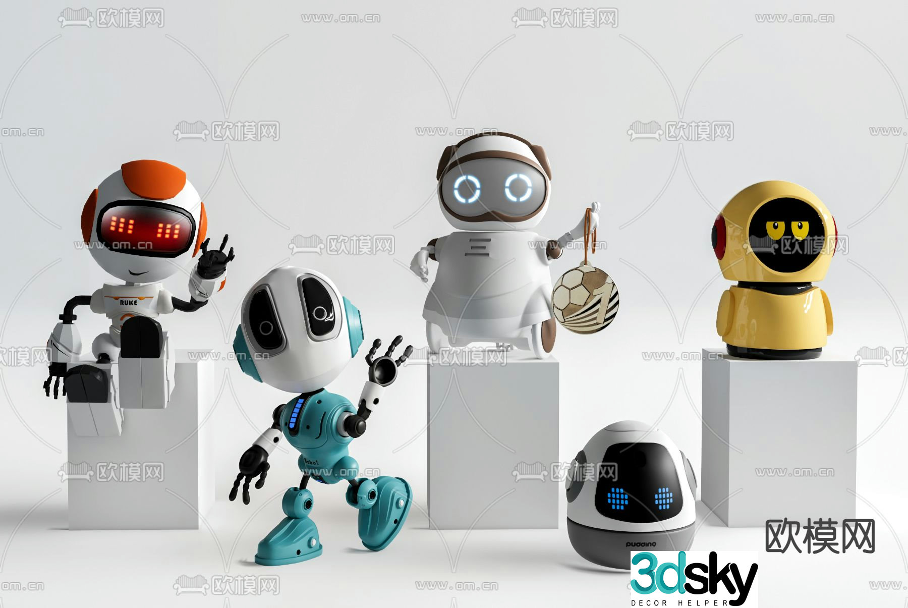 Robot toy doll doll 3d model