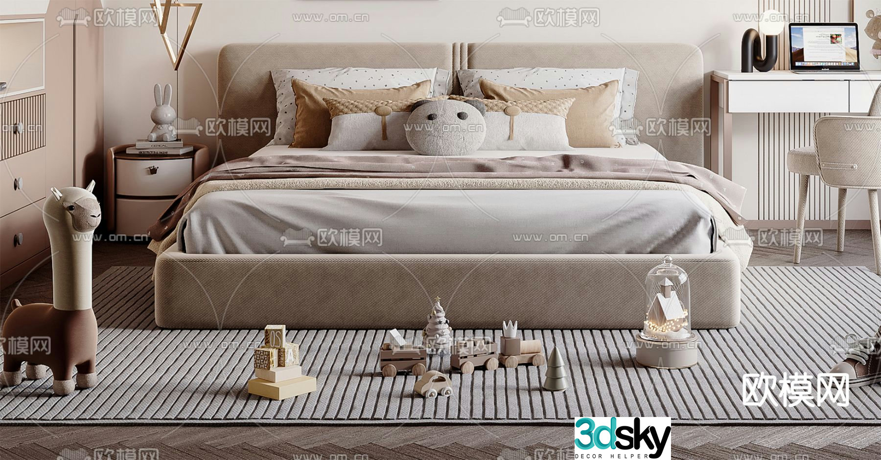 children’s bed child’s bed 3d model
