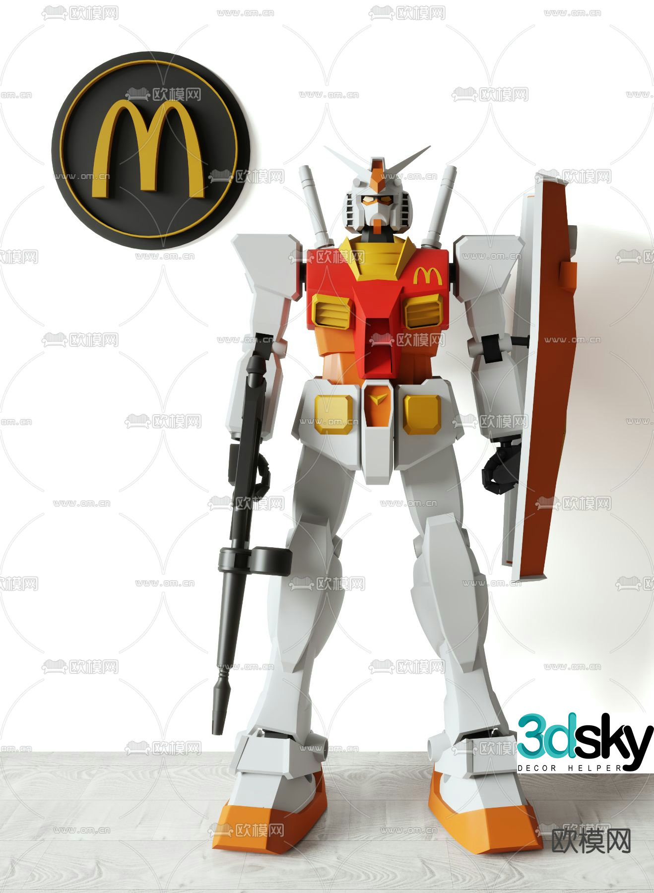 Yuanzu figure robot toy 3d model