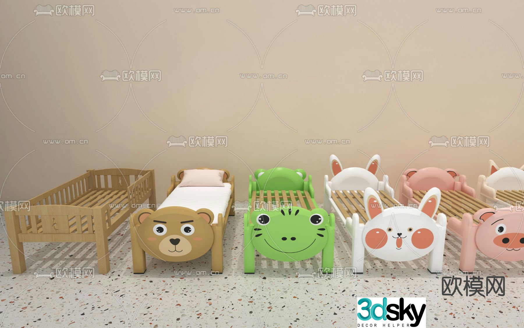 Children’s bed 3d model
