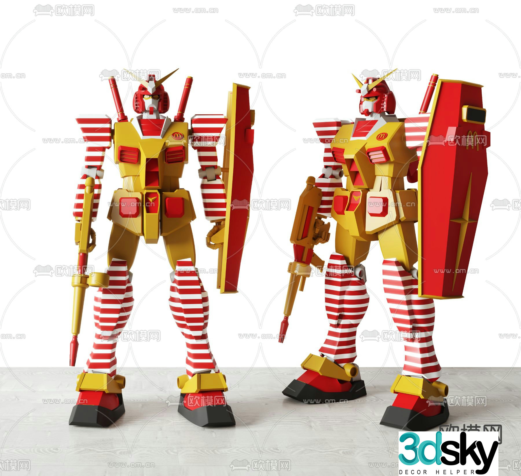 Yuanzu figure robot toy 3d model