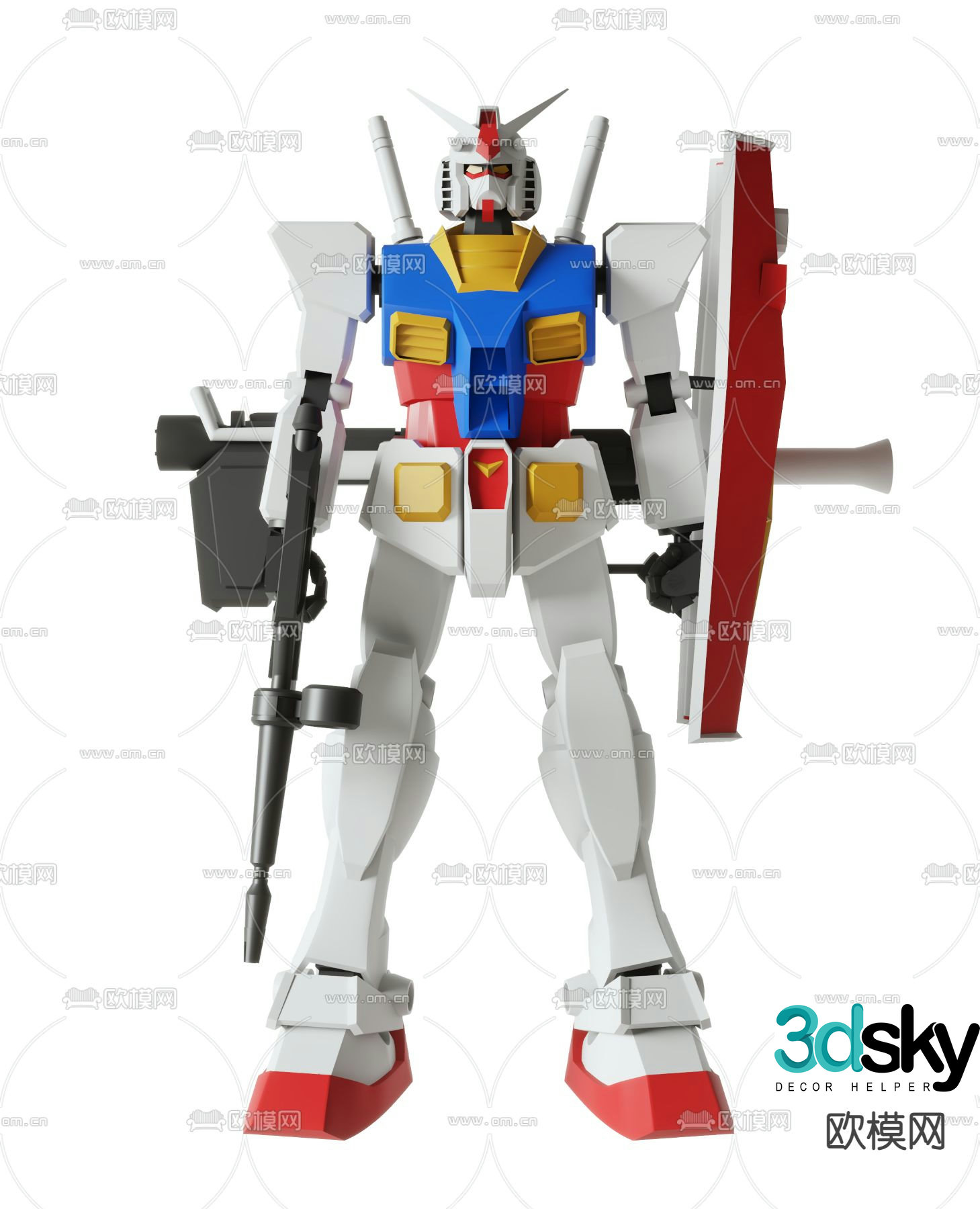 Yuanzu figure robot toy 3d model