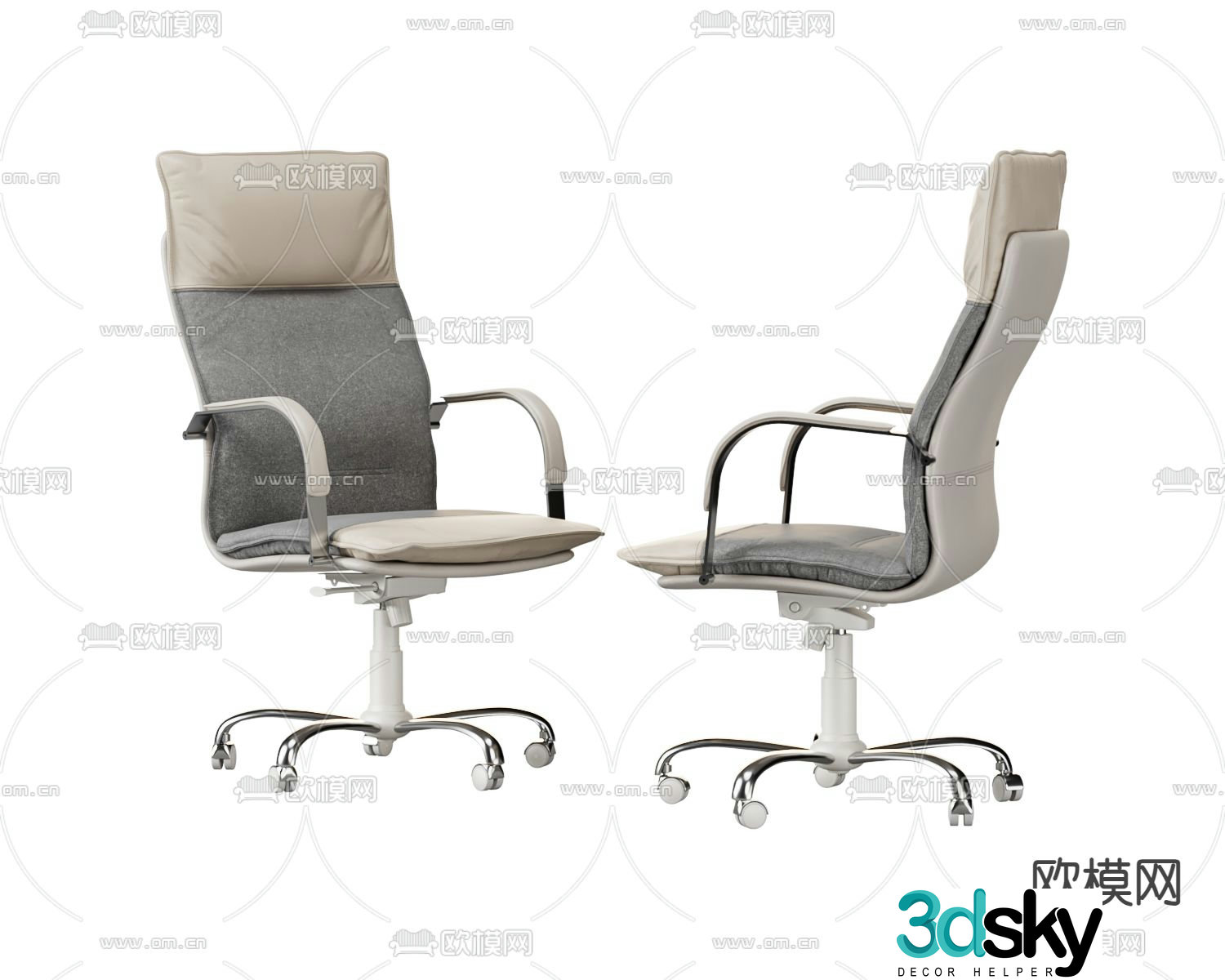 Desk chair boss chair 3d model