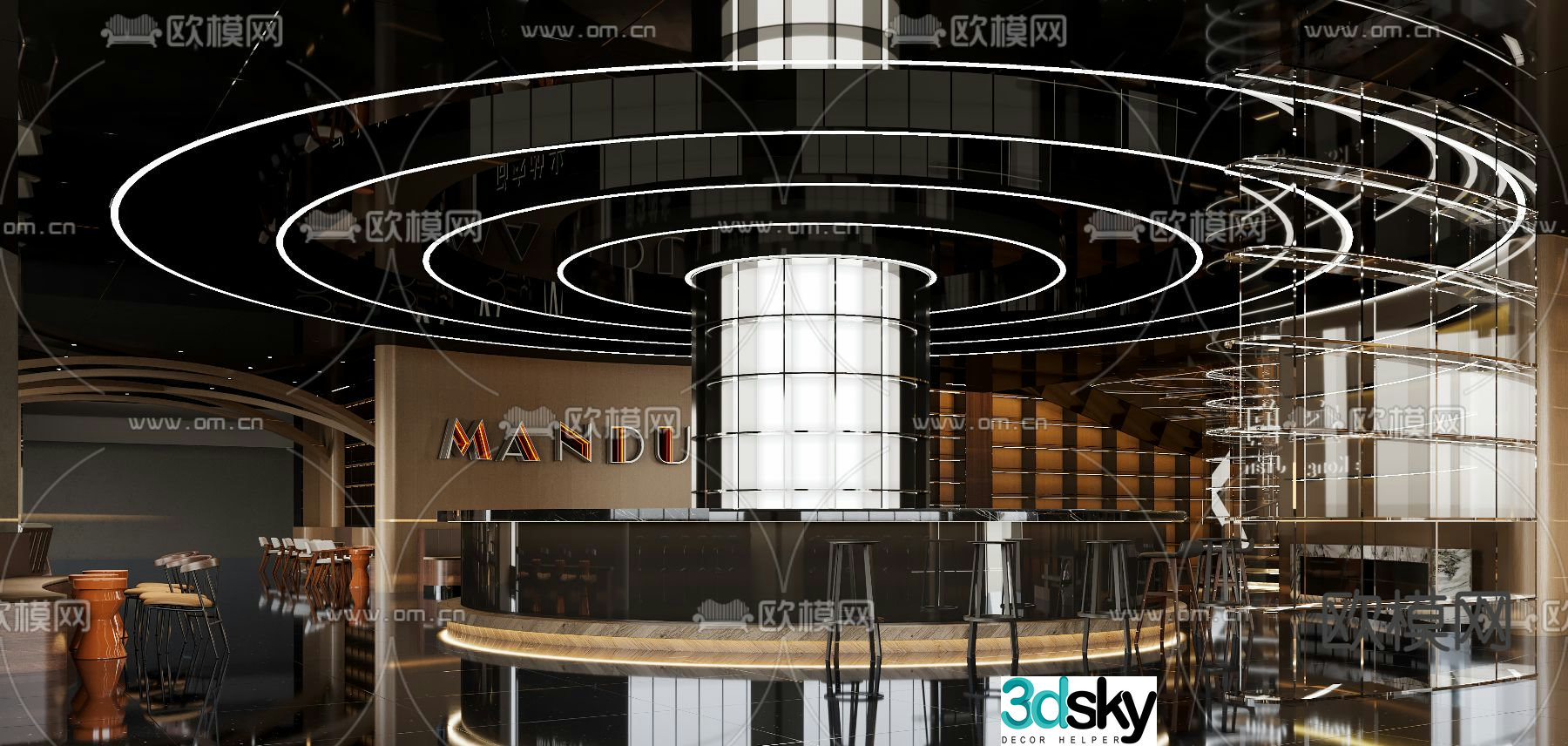 library bookstore 3d model