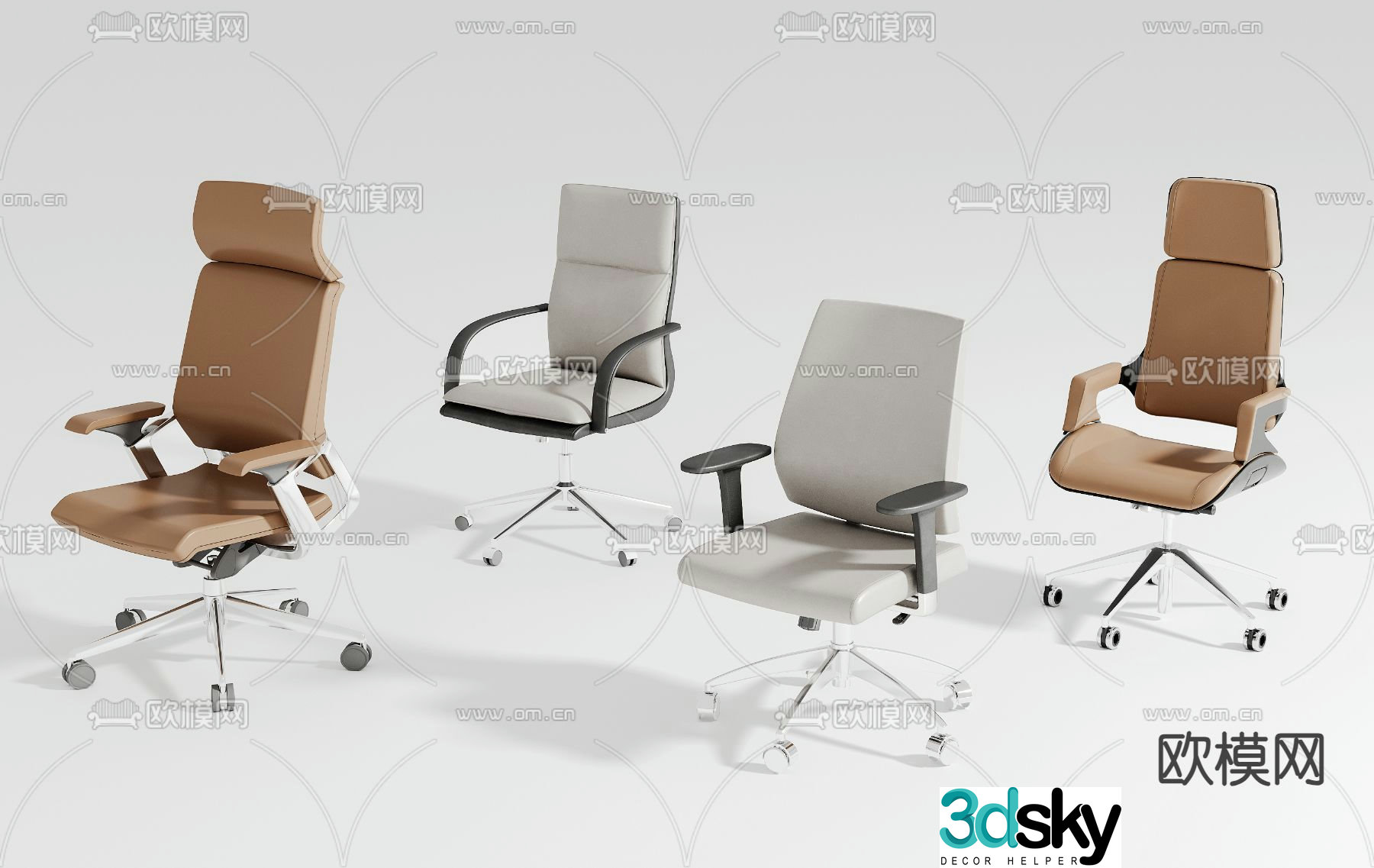 Office chair executive chair boss chair staff chair 3d model
